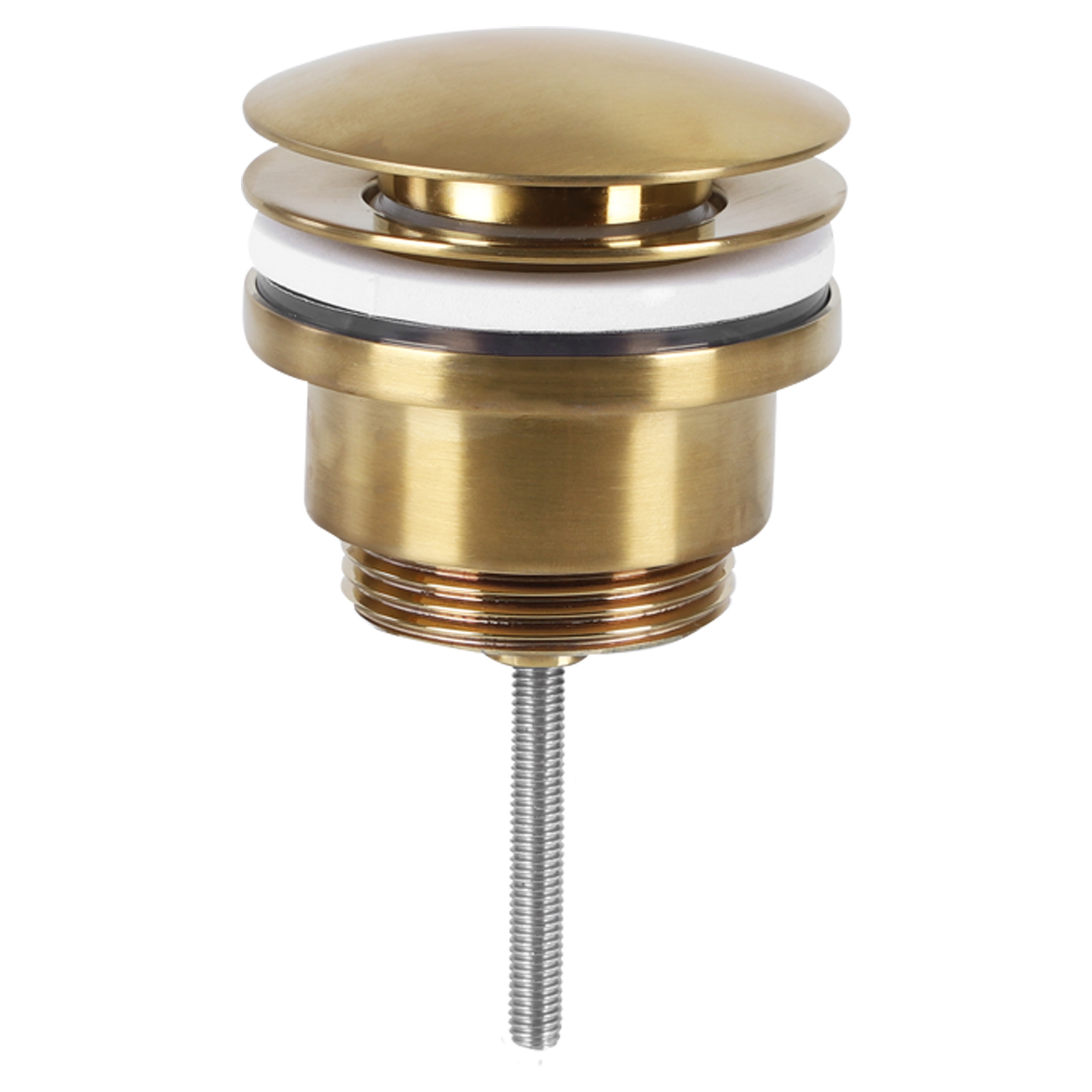 30.413.34 Differnz  afvoerplug push open - design mat goud 