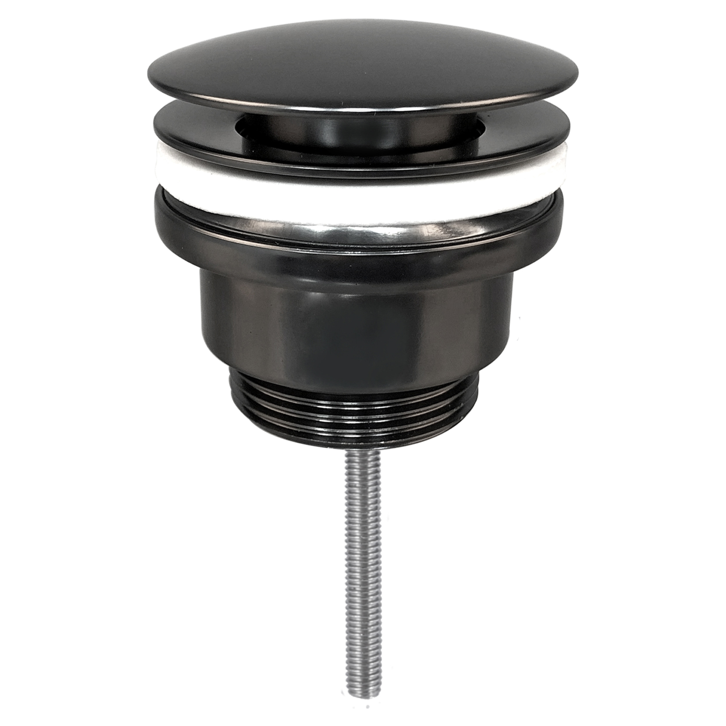 30.413.35 Differnz  afvoerplug push open - design gun metal 