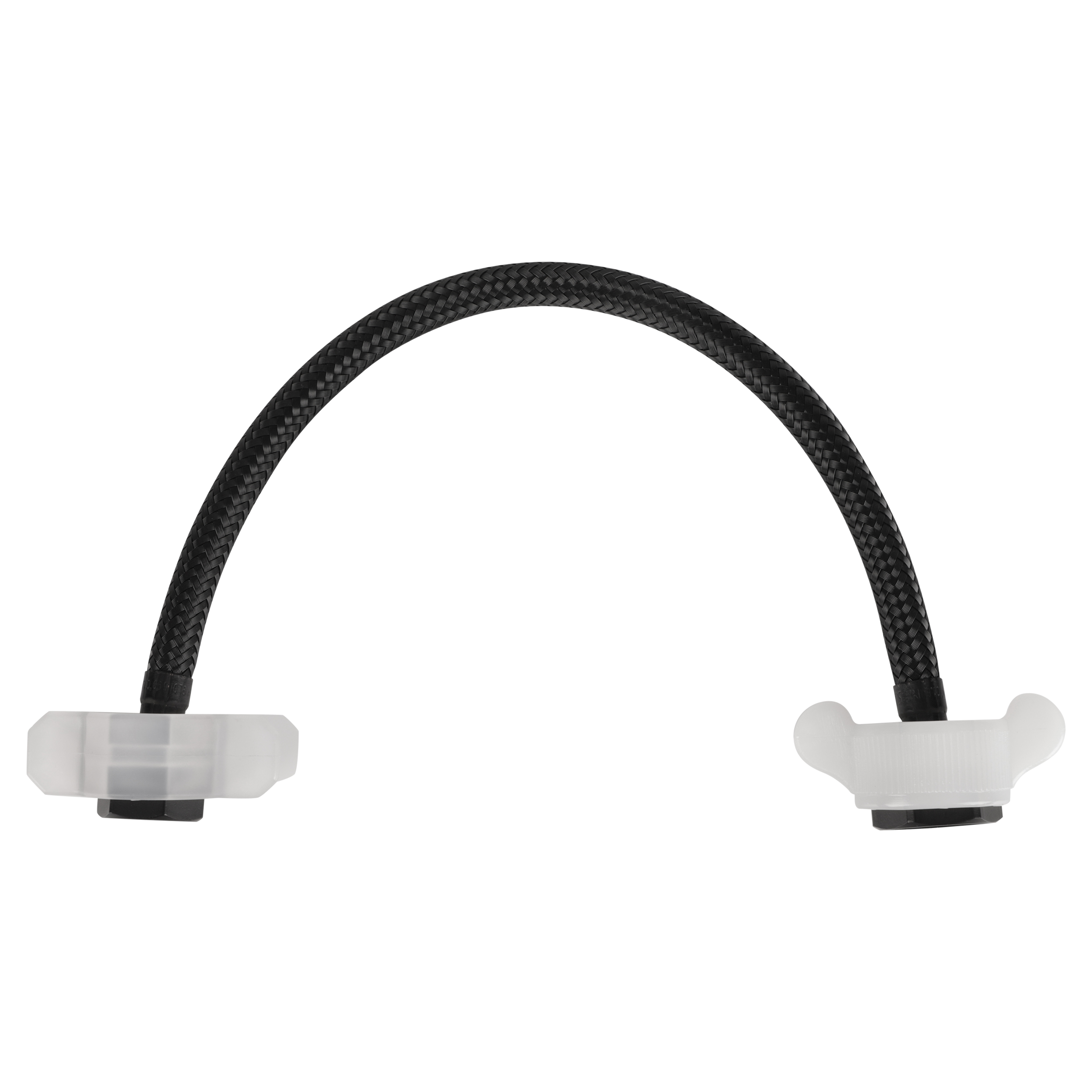 30.413.45 Differnz  aansluitslang flexibel - 3/8 inch naar 1/2 inch zwart 30 cm
