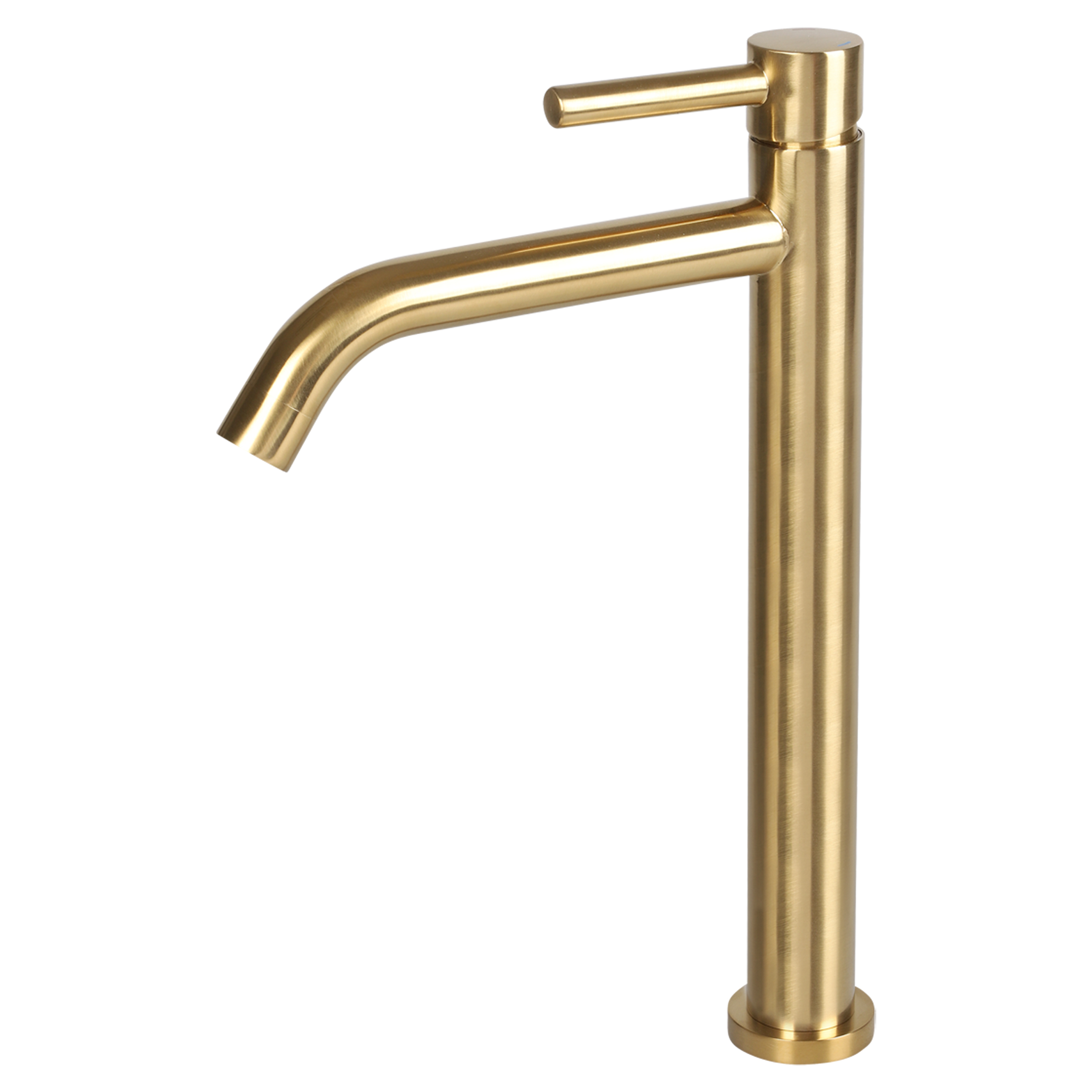 30.414.79 Differnz  hoge kraan koud/warm - gebogen mat goud 30.6 x 17.4 cm