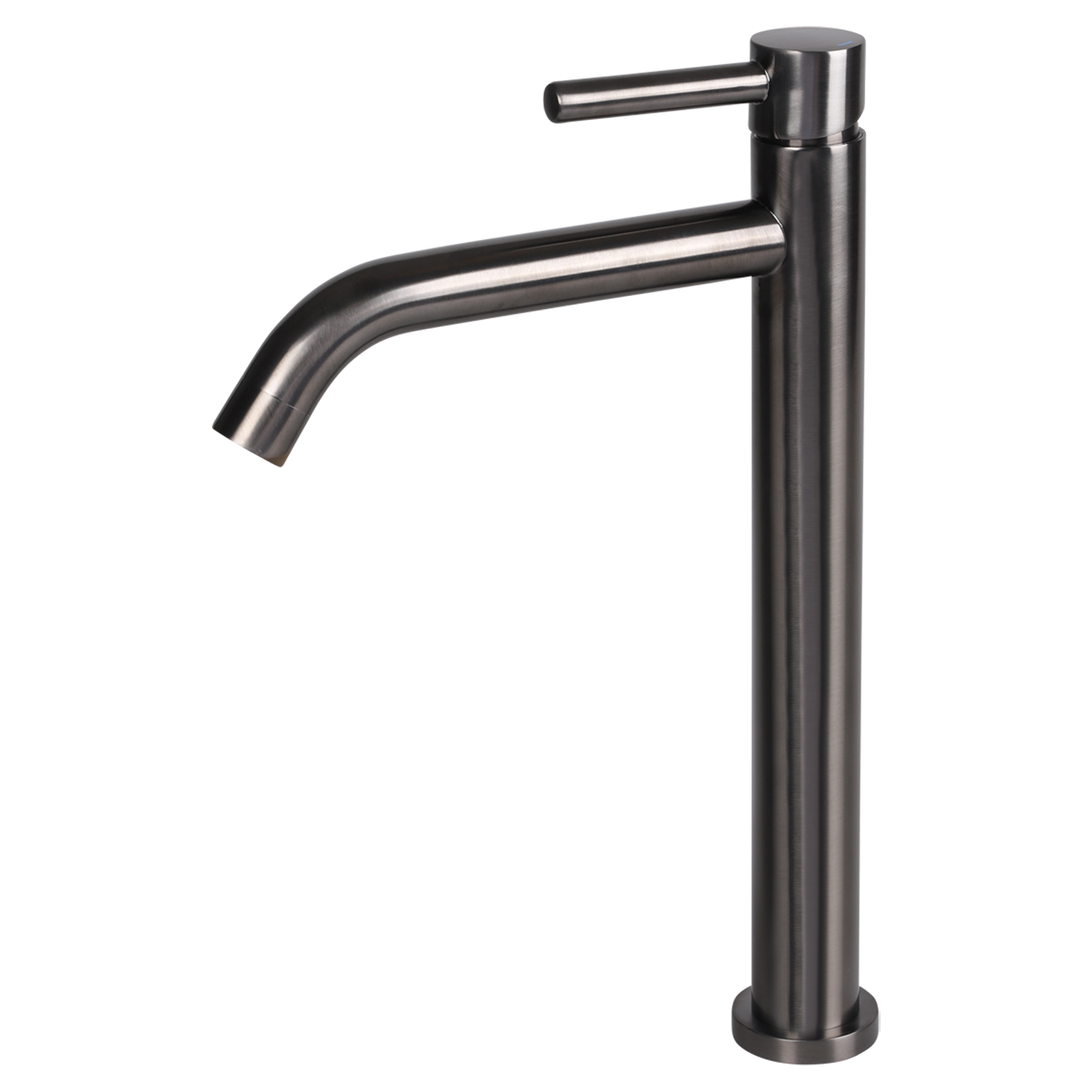 30.414.80 Differnz  hoge kraan koud/warm - gebogen gun metal 30.6 x 17.4 cm
