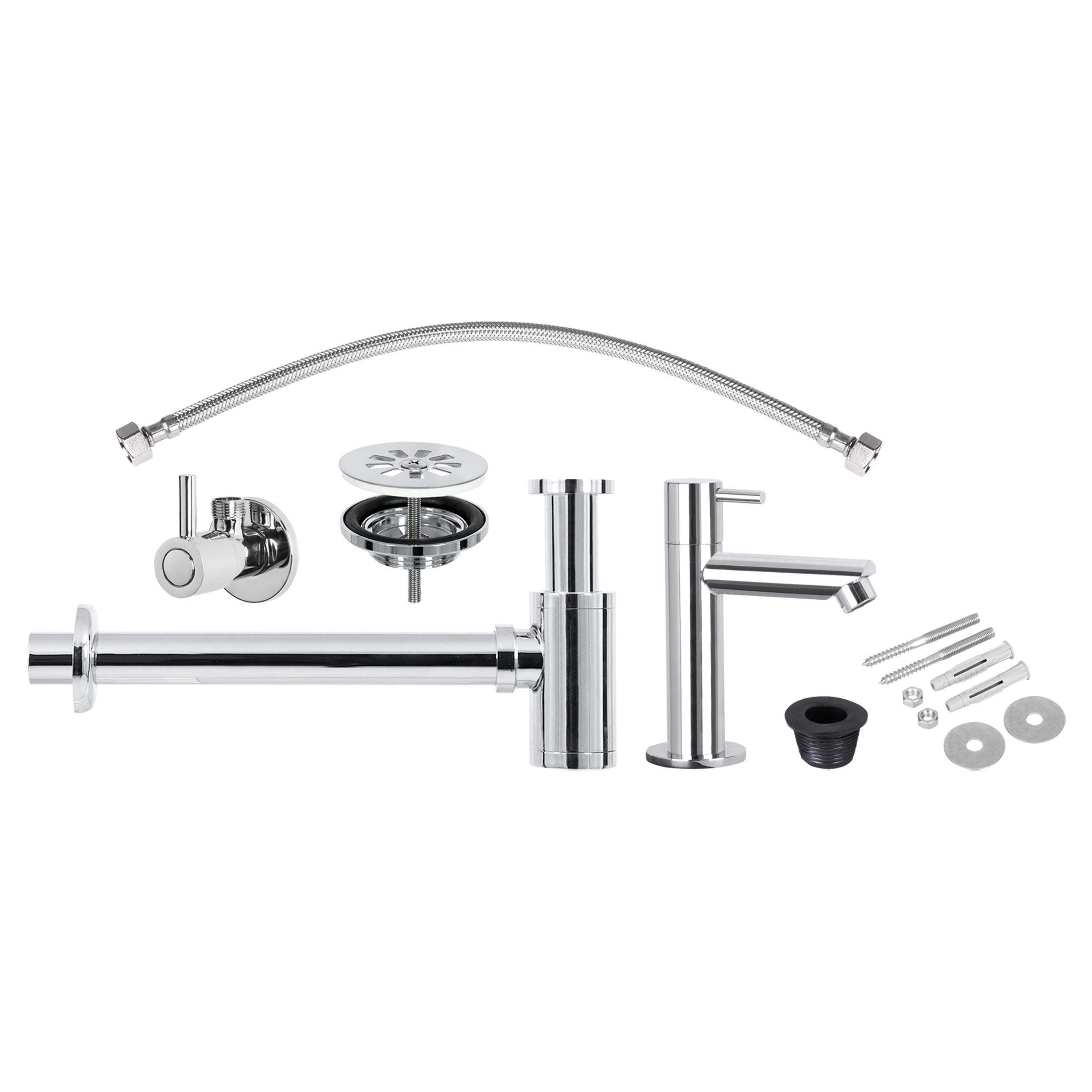30.415.00 Differnz  fontein installatie set  chroom 