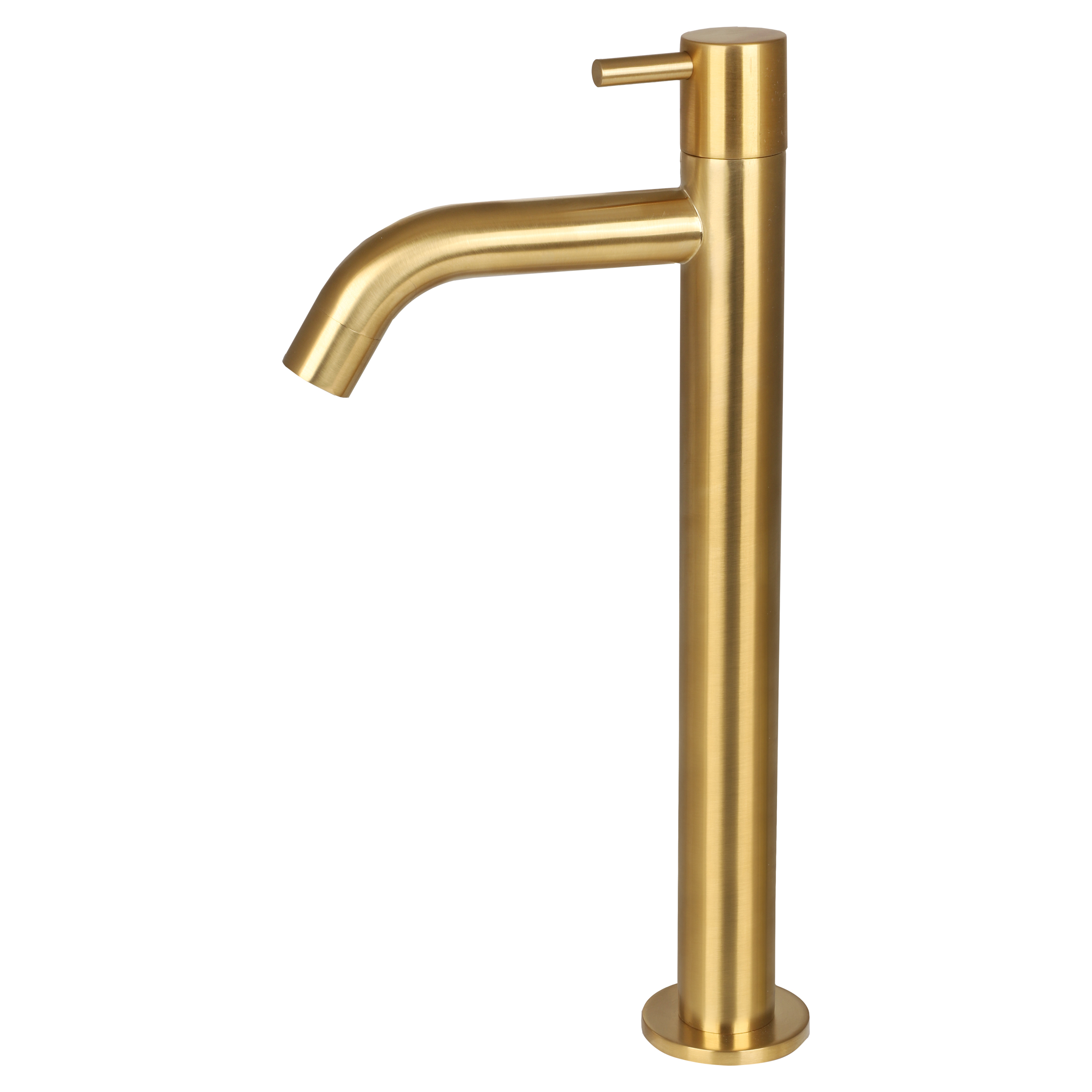 30.415.54 Differnz  koudwaterkraan hoog mat goud 28.5 x 11.5 cm