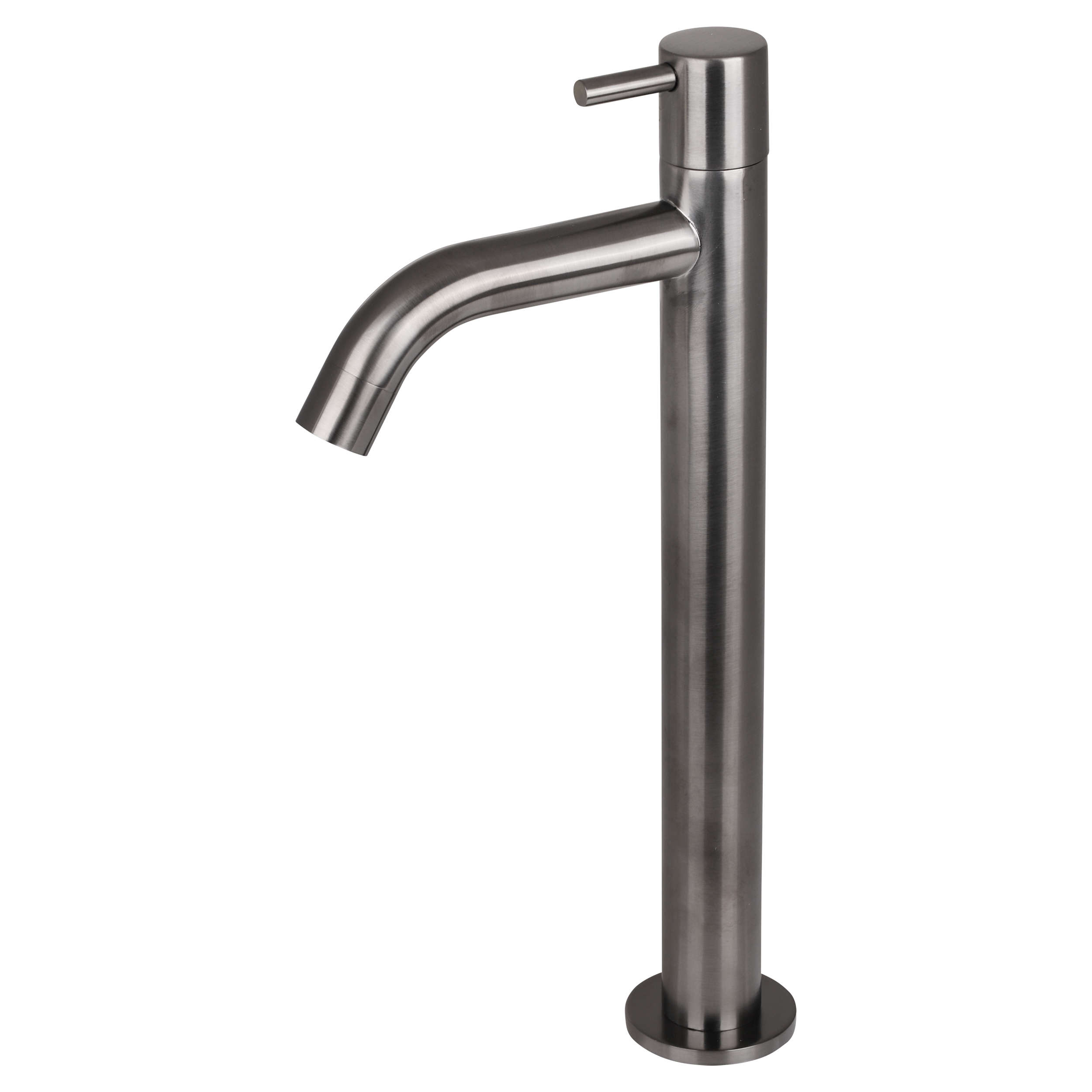30.415.55 Differnz  koudwaterkraan hoog gun metal 28.5 x 11.5 cm
