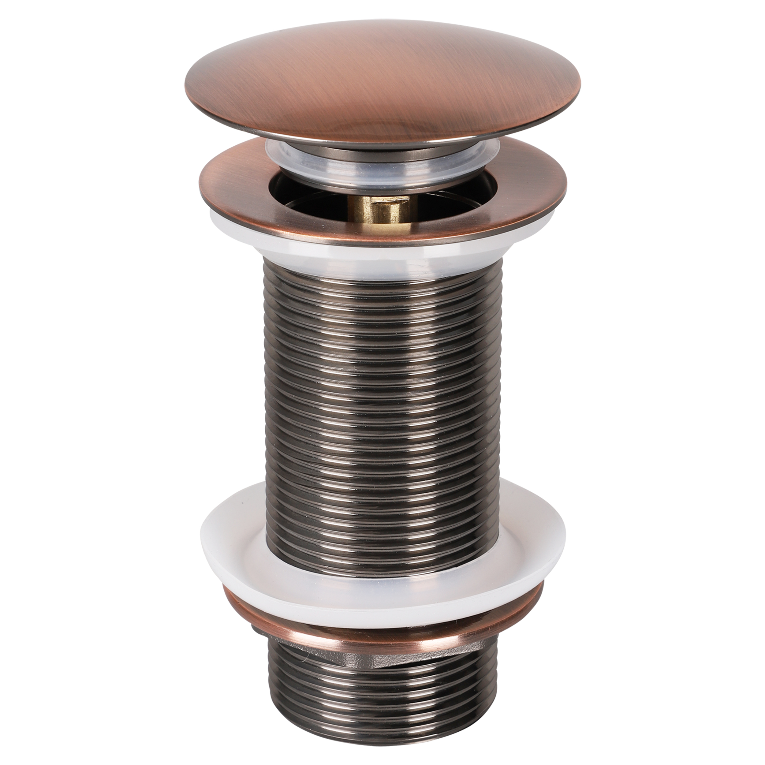 30.415.80 Differnz  afvoerplug push open - design - large koper Ø 66 mm x 98 mm