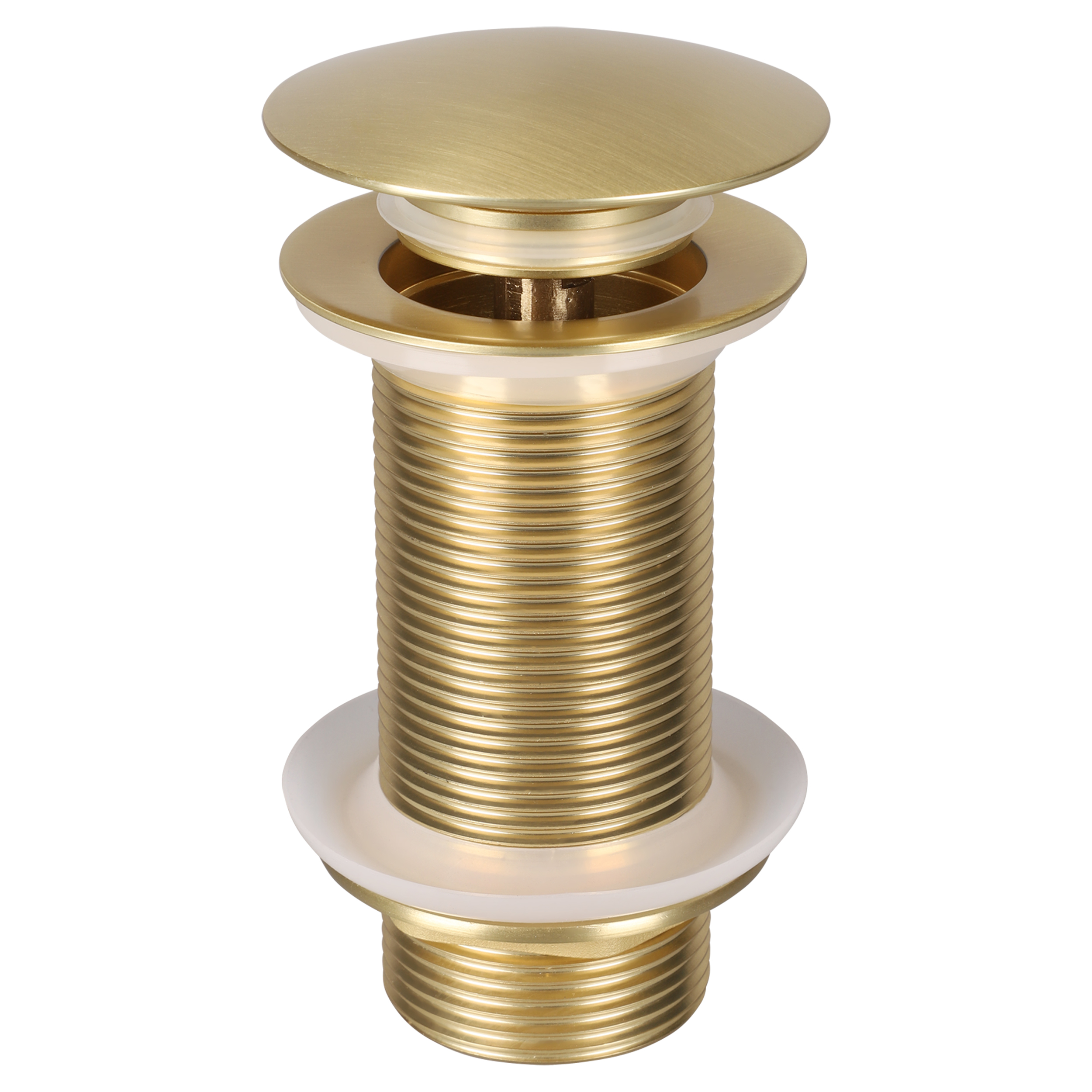 30.415.81 Differnz  afvoerplug push open - design - large goud Ø 66 mm x 98 mm