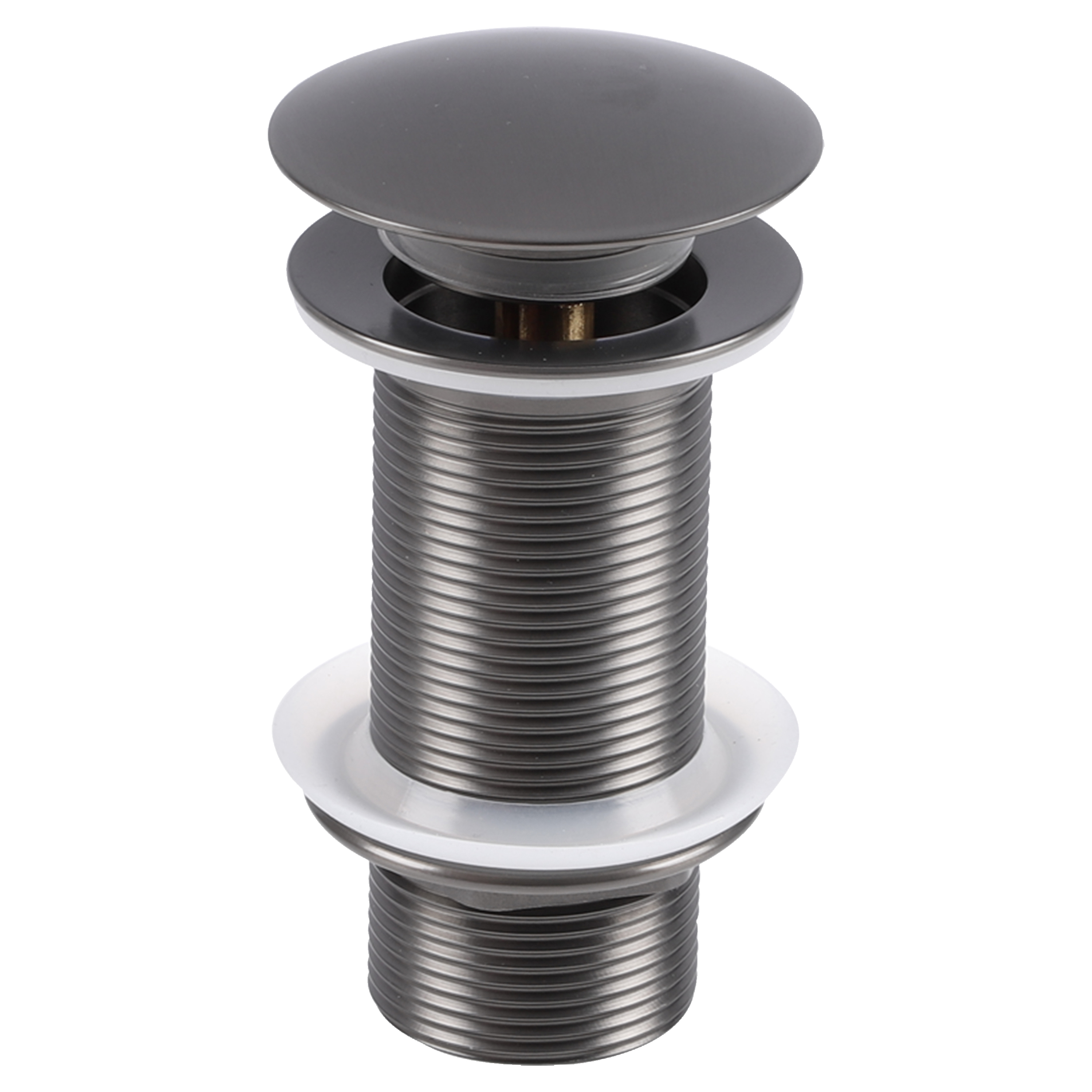 30.415.85 Differnz  afvoerplug push open - design - large gun metal Ø 66 mm x 98 mm