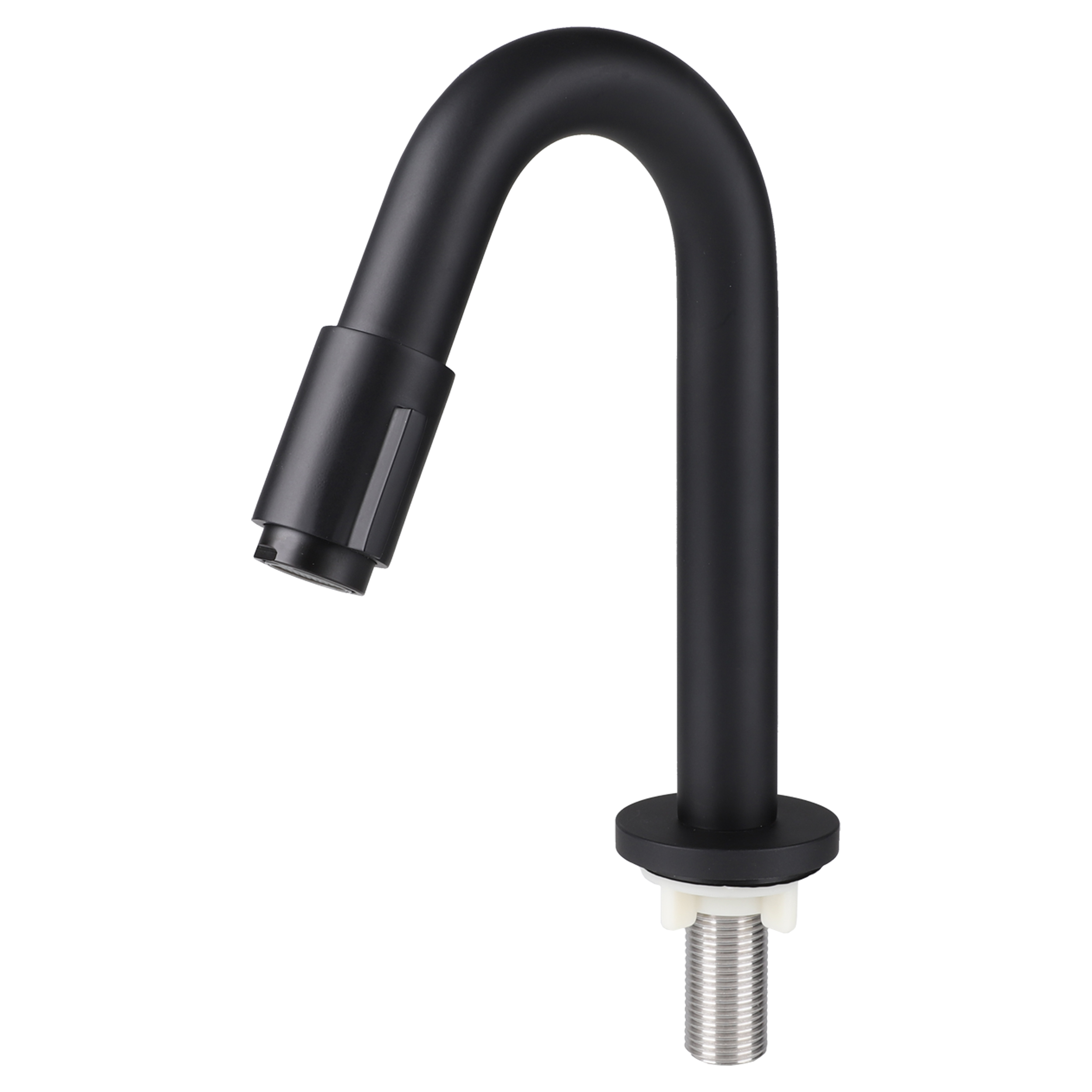 30.416.32 Differnz  koudwaterkraan gebogen mat zwart 19 cm
