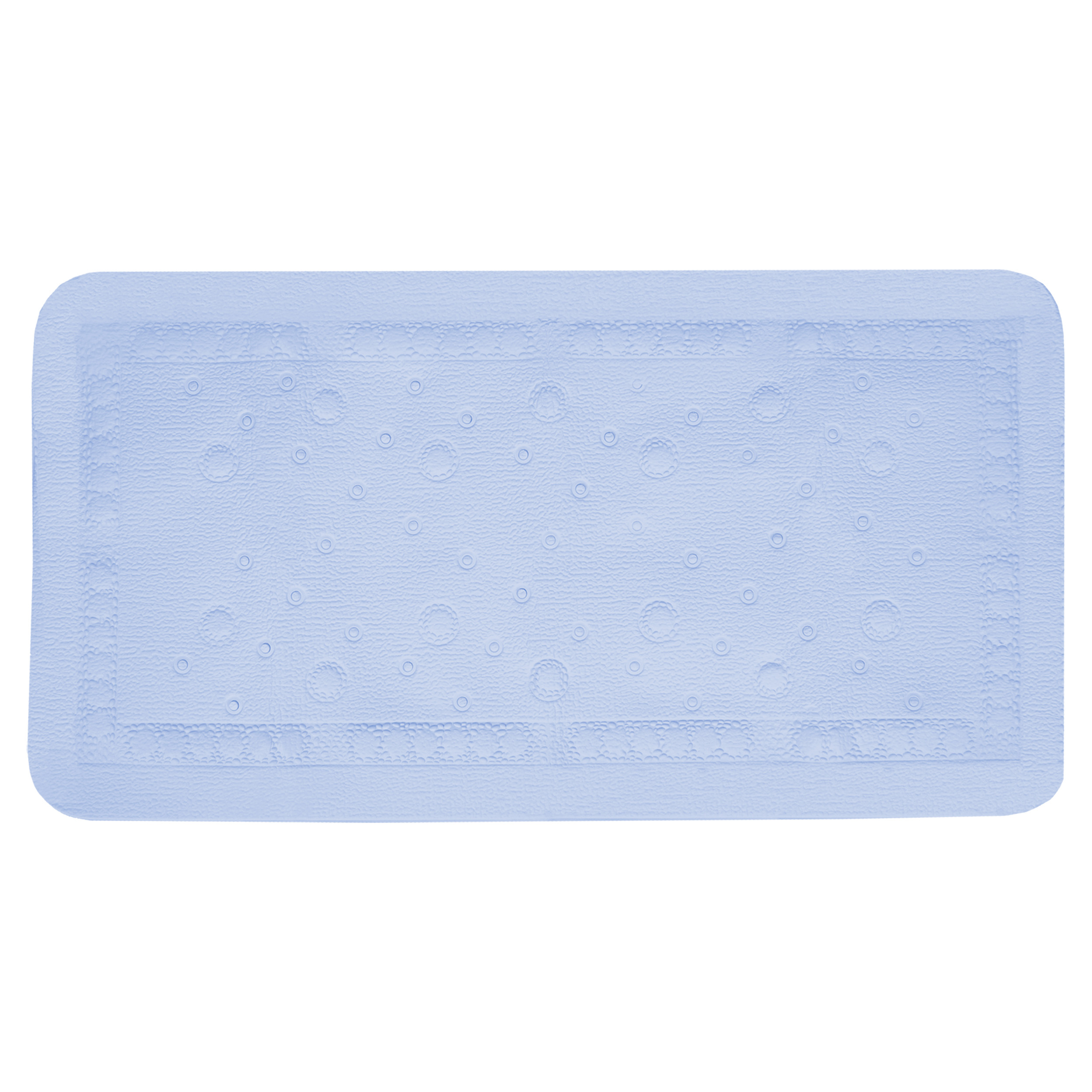 31.002.09 Differnz Tutus inlegmat bad - 100% PVC - anti-slip laag blauw 68 x 36 cm