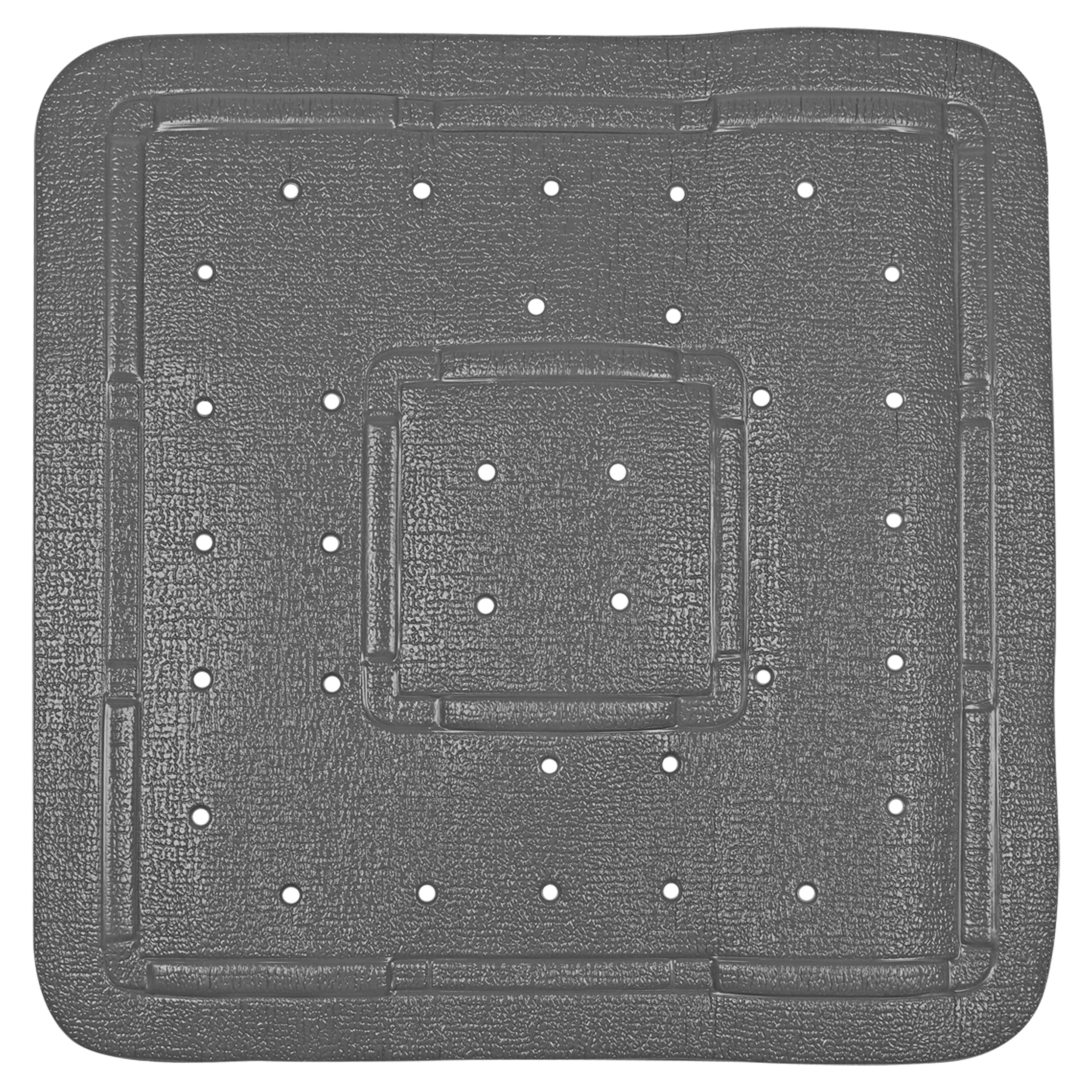 31.002.15 Differnz Tutus inlegmat douche - 100% PVC - anti-slip laag antraciet 55 x 55 cm