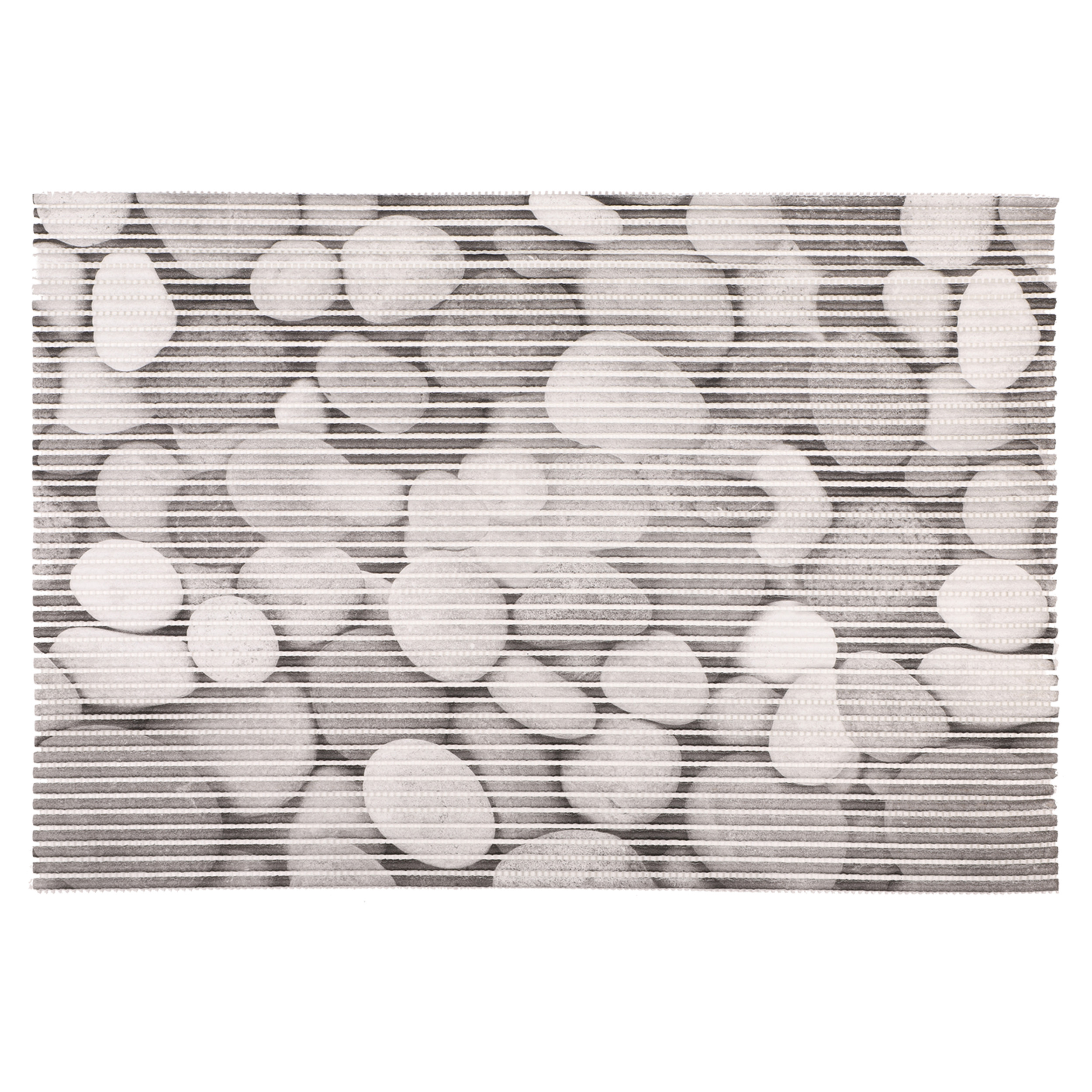 31.002.17 Differnz  multi mat bad - 100% PVC - anti-slip laag - 65 x 45 cm - stones grijs