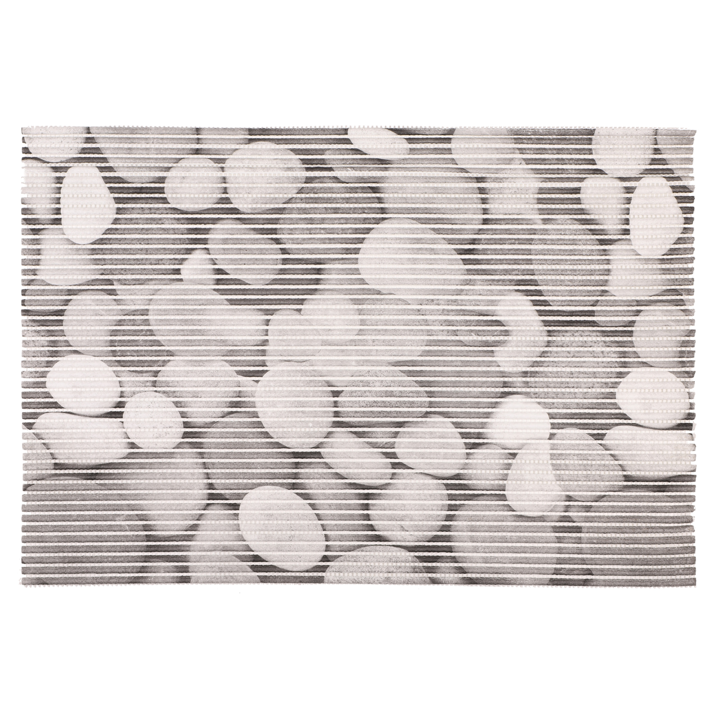 31.002.17 Differnz  multi mat bad - 100% PVC - anti-slip laag stones grijs 65 x 45 cm
