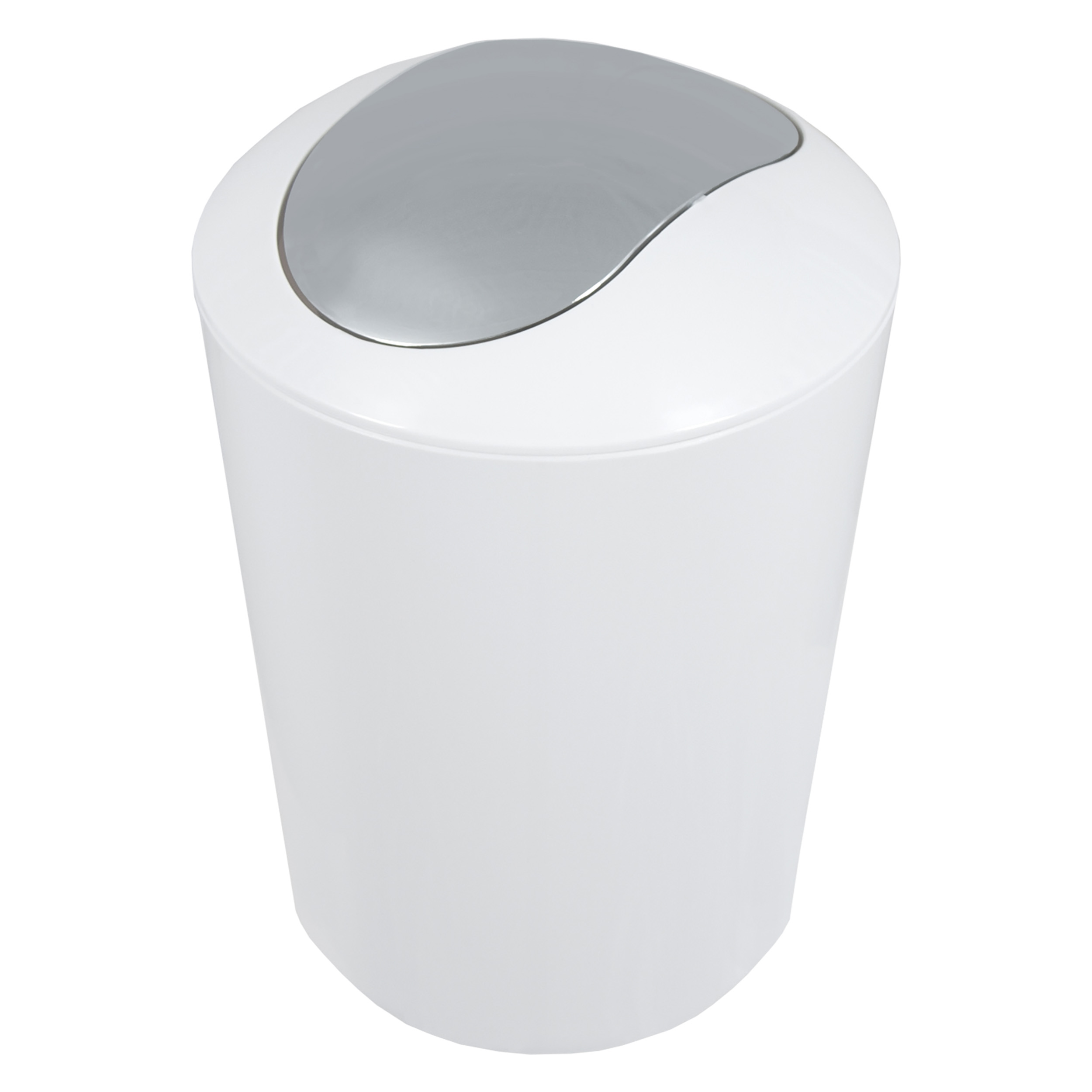 31.003.10 Differnz Paris afvalemmer swing - 5 liter wit 31 x ø 21 cm