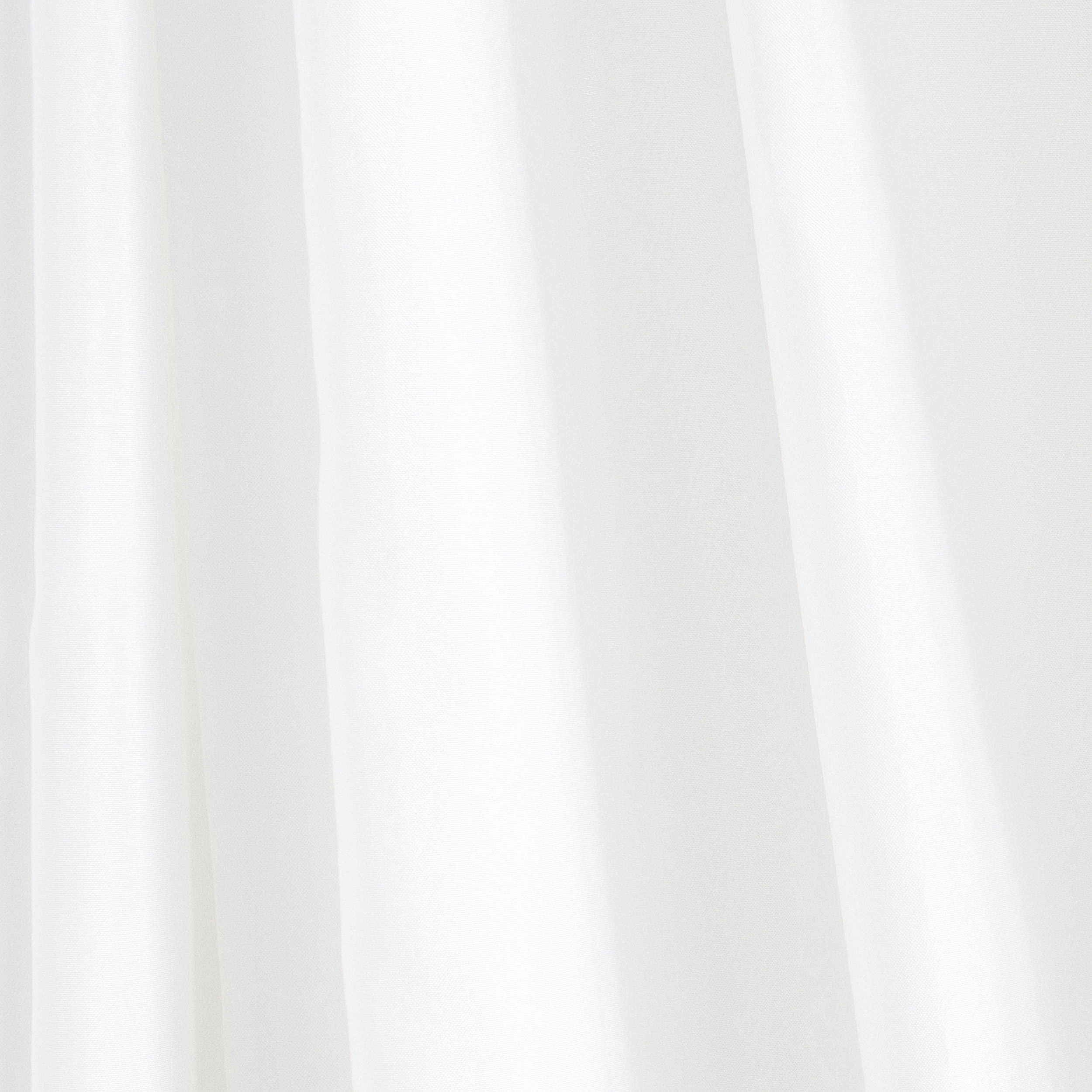 31.010.17 Differnz Color douchegordijn 100% polyester - verzwaarde onderzoom wit 240 x 200 cm