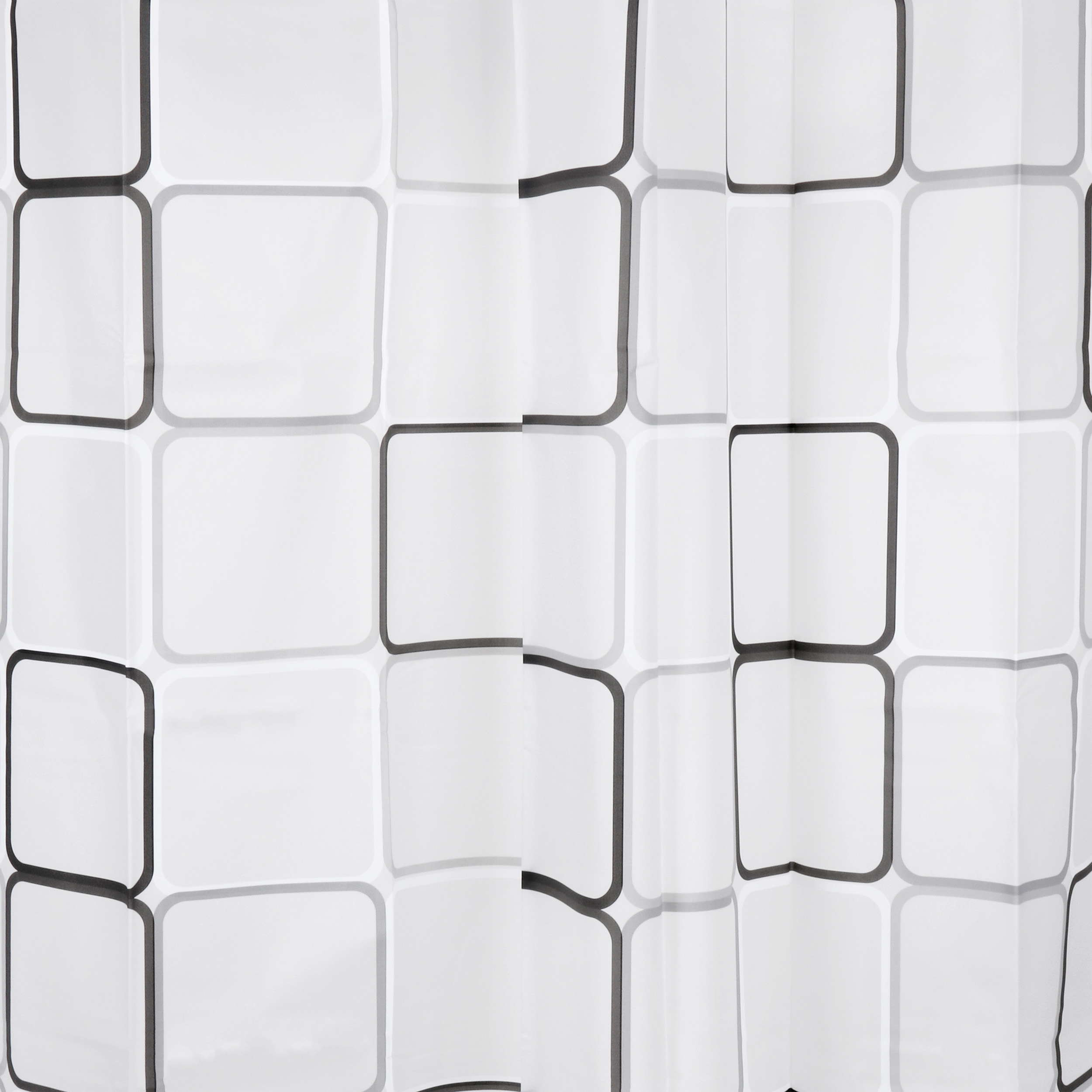 31.010.20 Differnz Cubi douchegordijn 100% PEVA - waterdicht zwart 180 x 200 cm