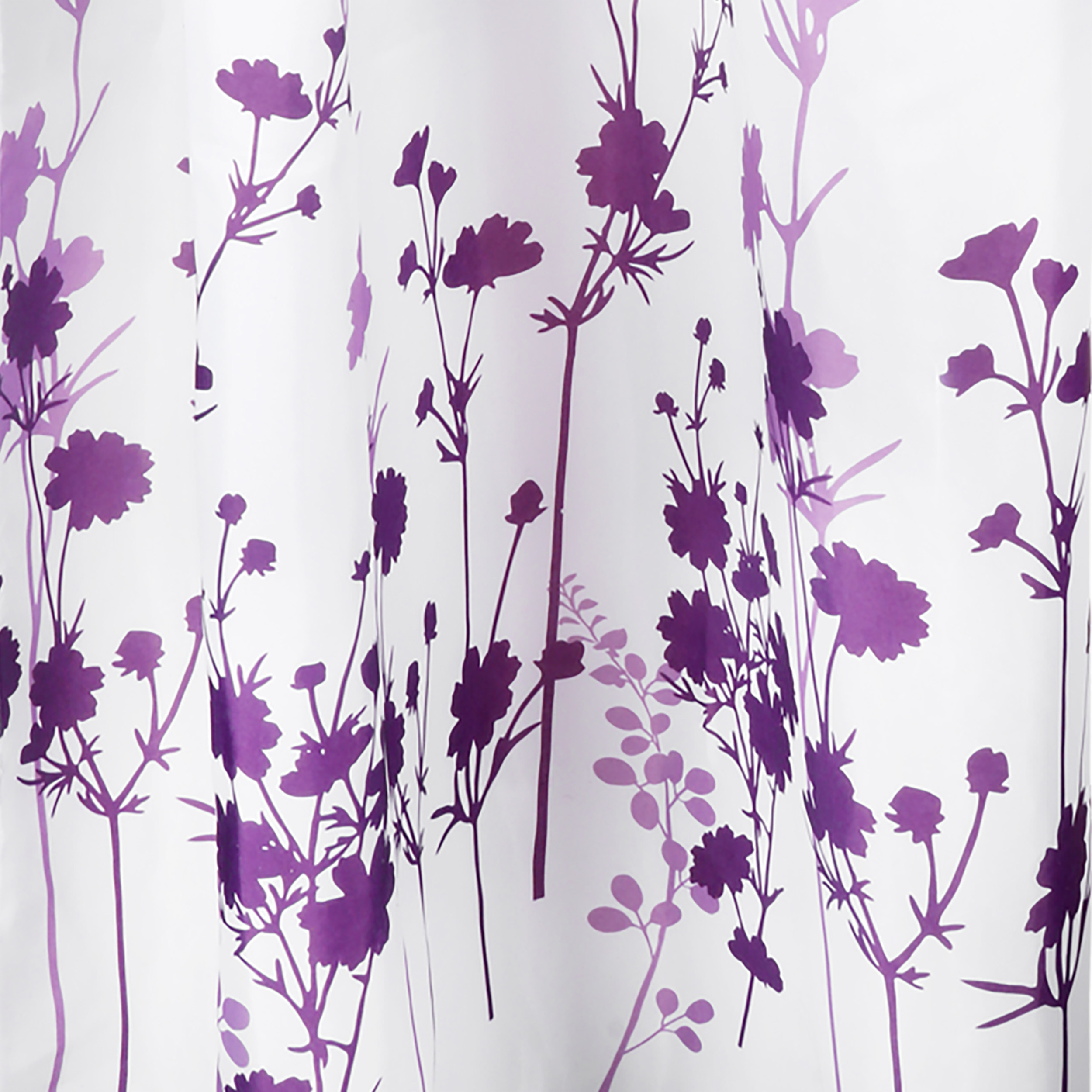 31.010.25 Differnz Folia douchegordijn 100% polyester - verzwaarde onderzoom violet 180 x 200 cm