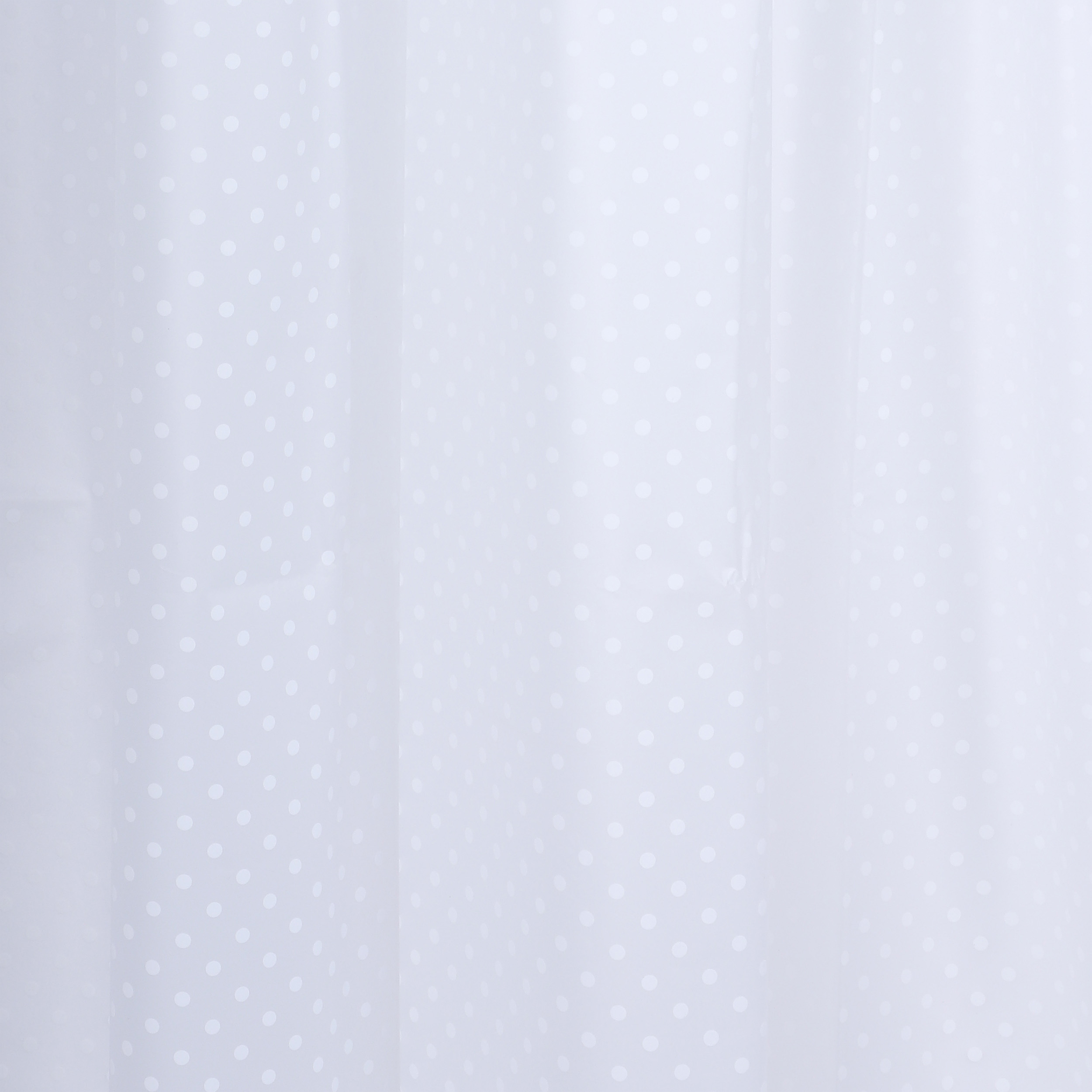 31.010.27 Differnz Dots douchegordijn 100% PEVA - waterdicht wit 180 x 200 cm
