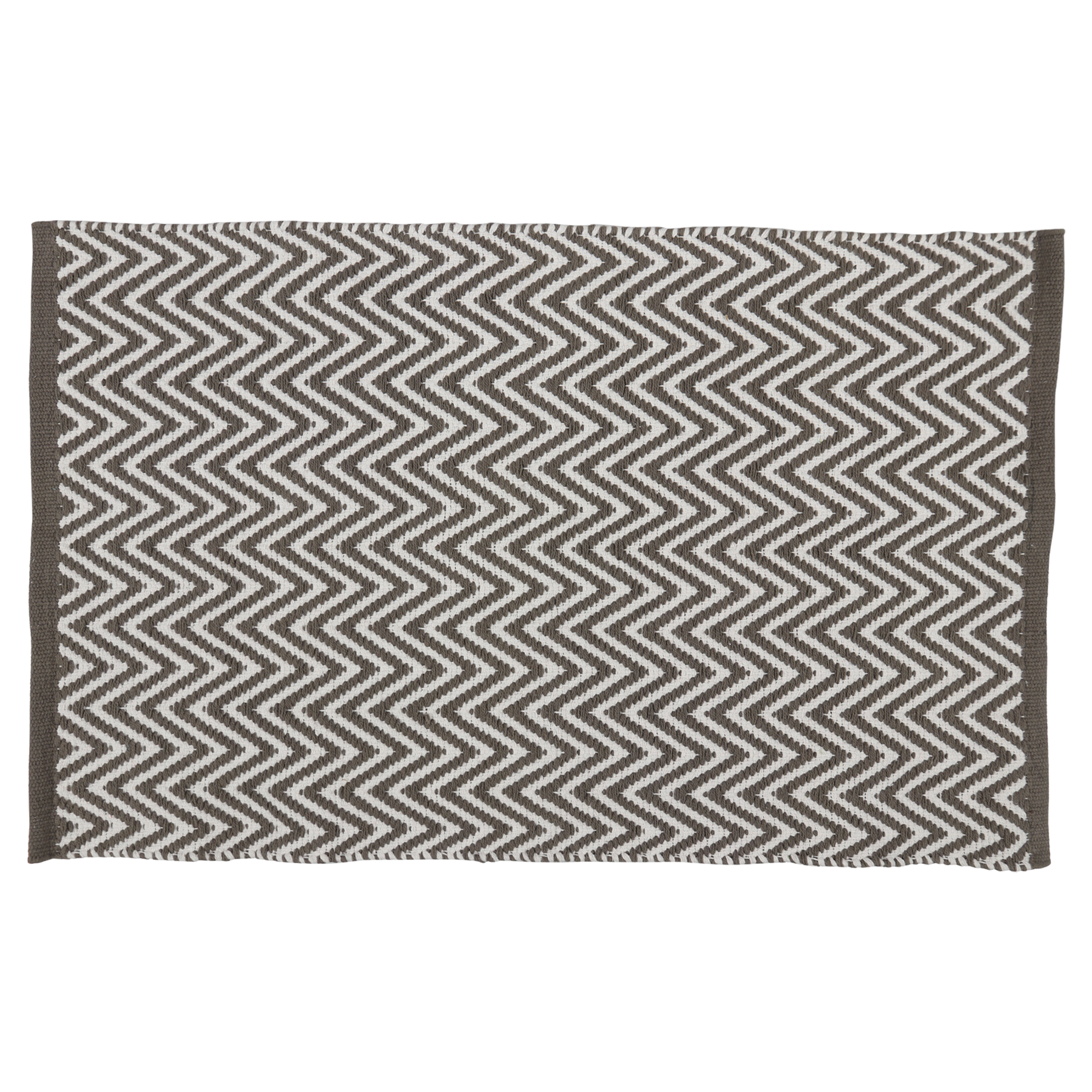 31.110.04 Differnz Devon badmat 100% katoen - geschikt voor vloerverwarming grijs/wit 50 x 80 cm