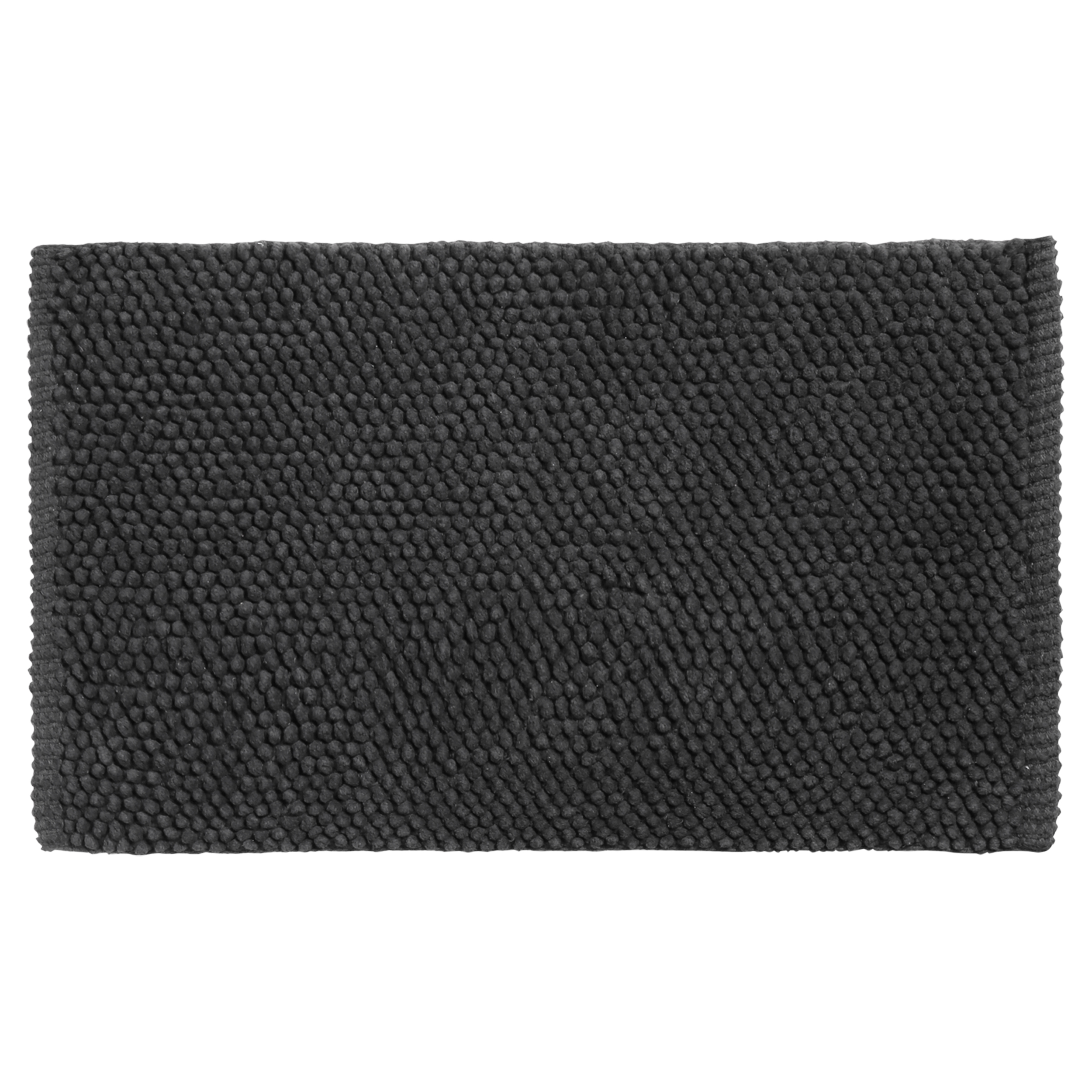31.110.15 Differnz Popcorn badmat 100% katoen - geschikt voor vloerverwarming zwart 50 x 80 cm