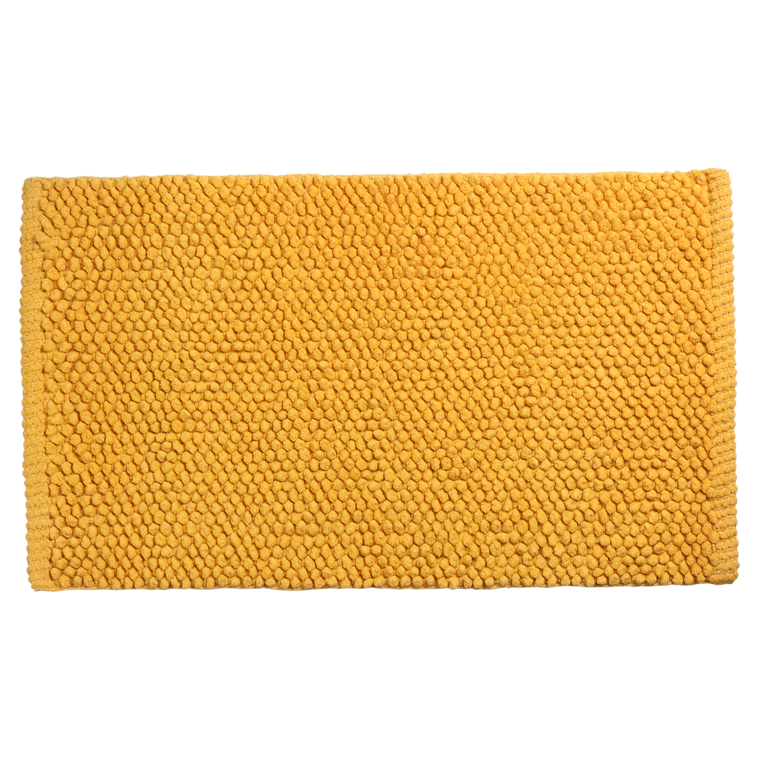 31.110.16 Differnz Popcorn badmat 100% katoen - geschikt voor vloerverwarming oker 50 x 80 cm