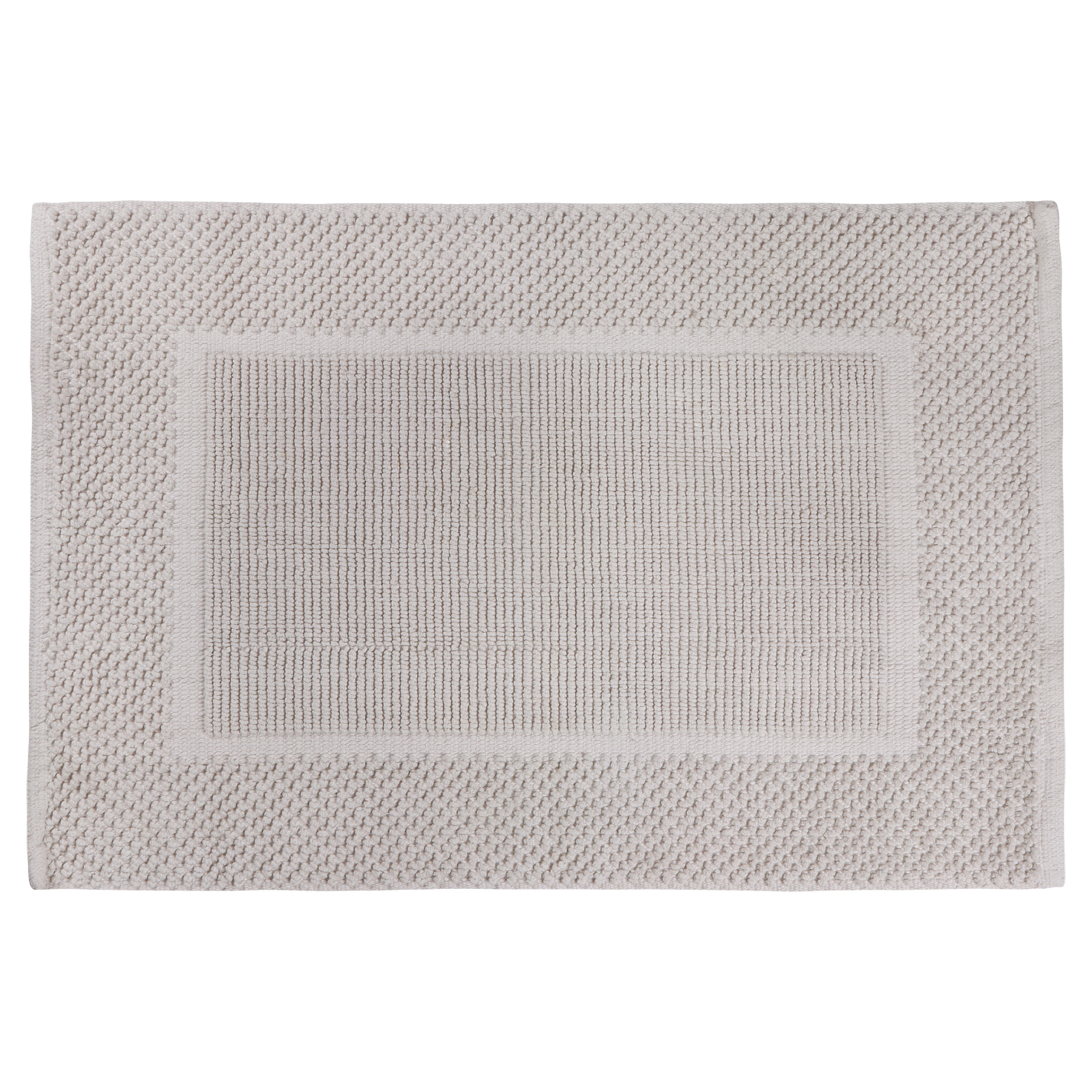 31.110.40 Differnz Basics badmat 100% katoen - geschikt voor vloerverwarming steengrijs 50 x 80 cm