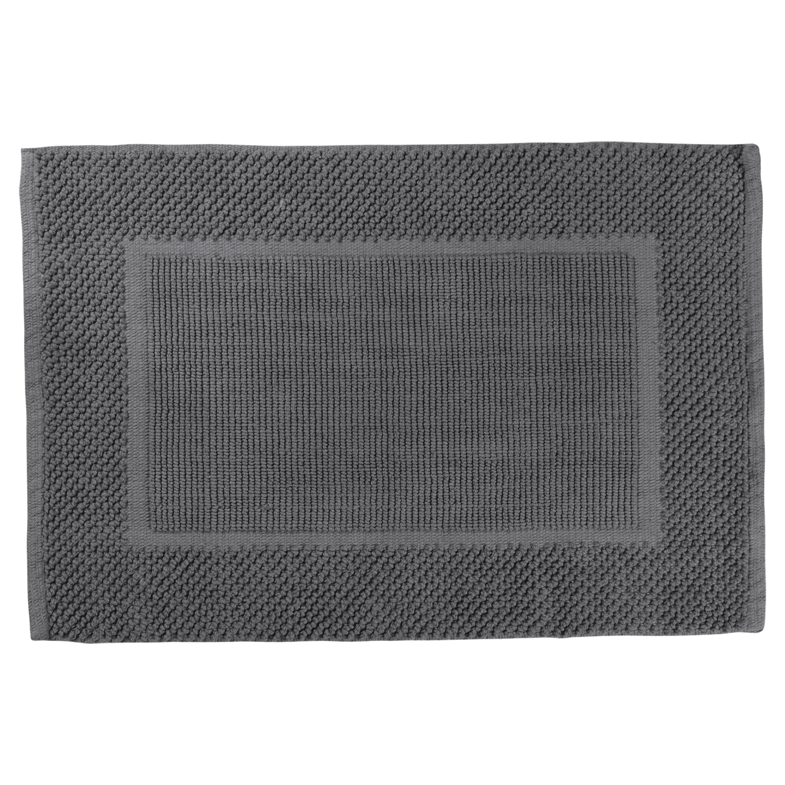 31.110.41 Differnz Basics badmat 100% katoen - geschikt voor vloerverwarming - 50 x 80 cm - lichtgrijs