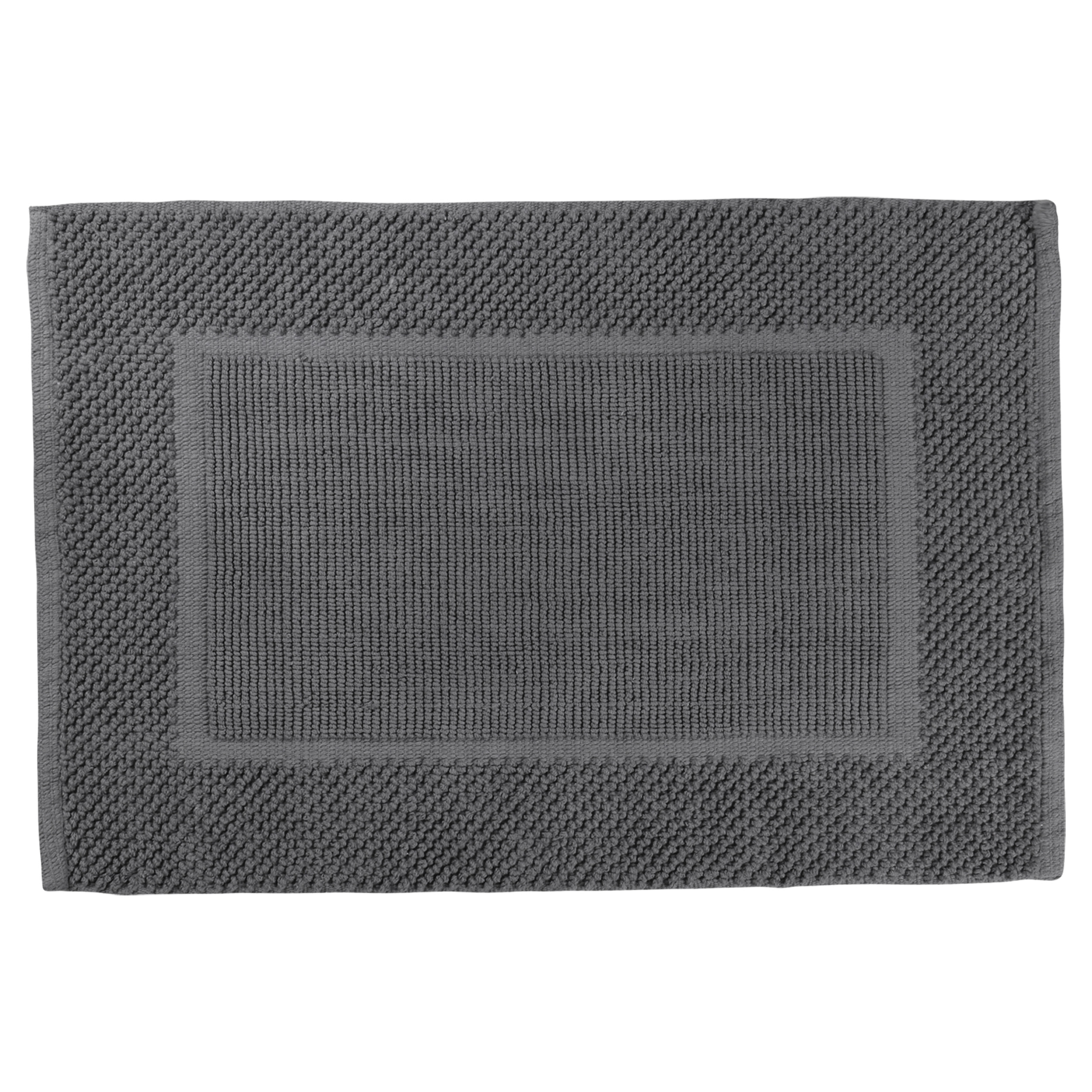 31.110.41 Differnz Basics badmat 100% katoen - geschikt voor vloerverwarming lichtgrijs 50 x 80 cm