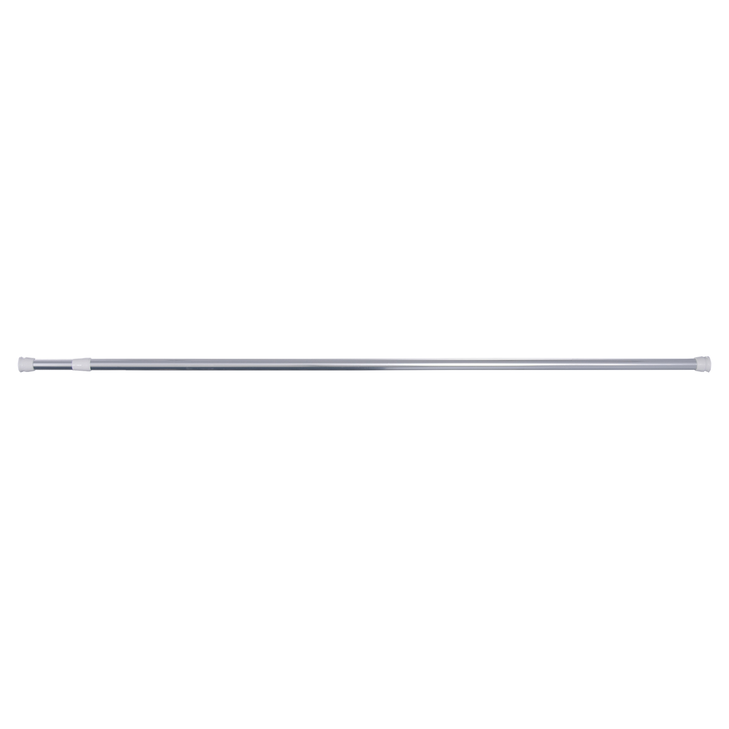 32.310.43 Differnz Round douchegordijnstang aluminium veredeld - om vast te klemmen - chroom chroom 125 x 220 cm