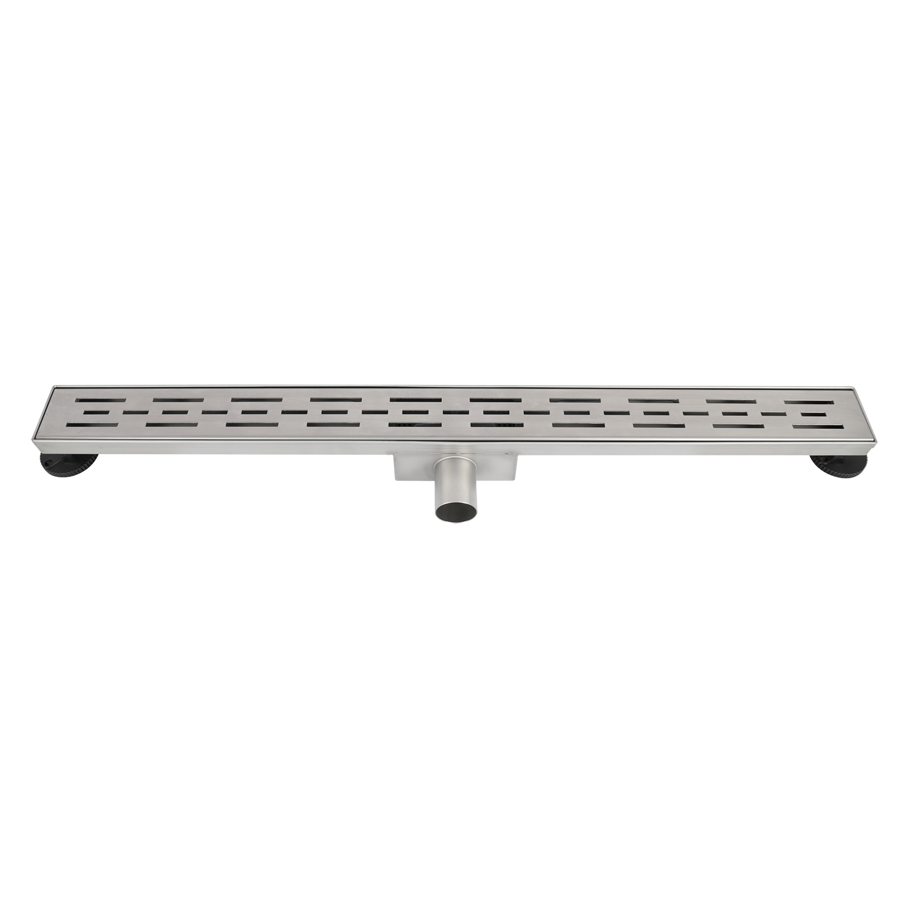33.111.05   douchegoot zonder flens - geborsteld RVS mat chroom 7 x 7 x 80 cm