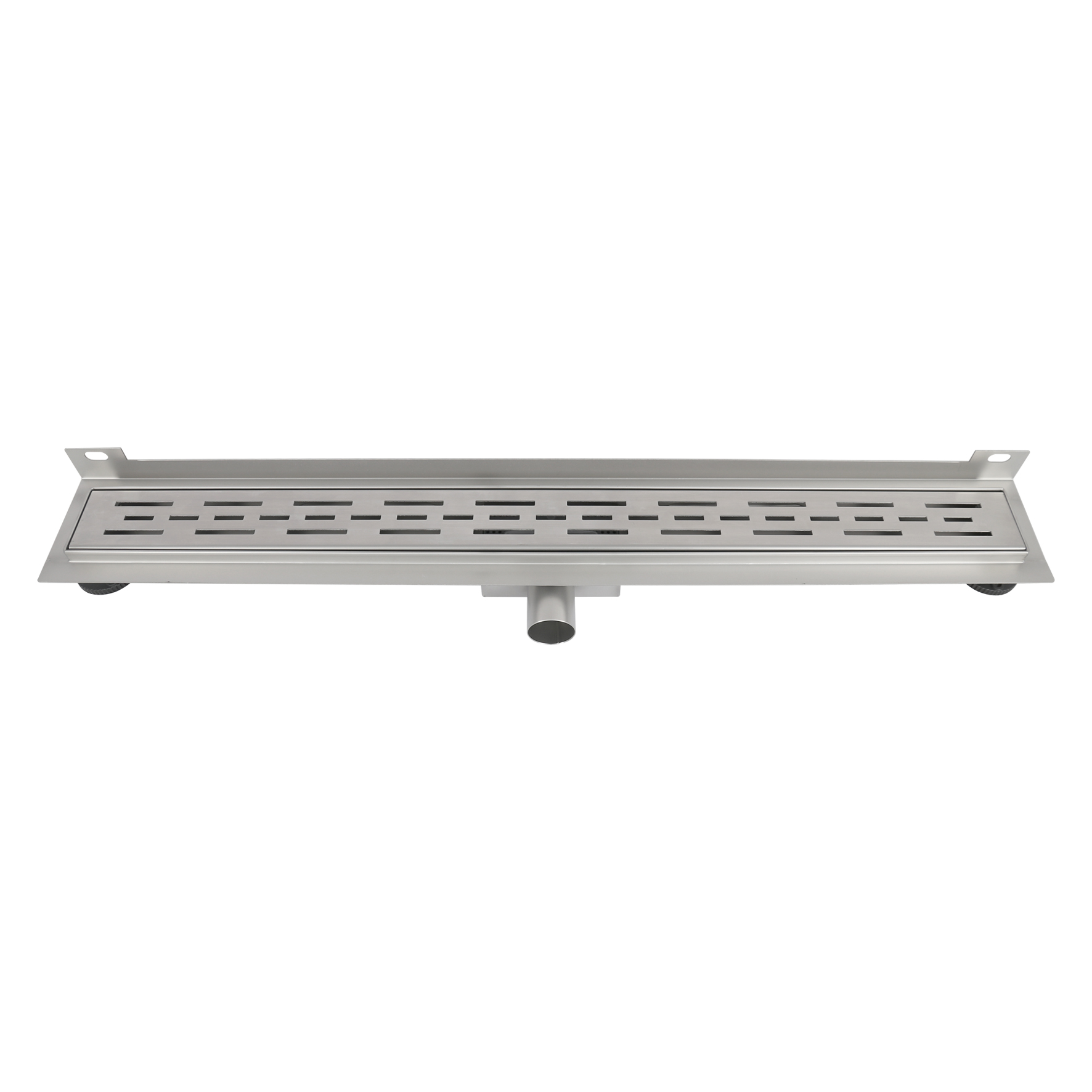 33.111.10   douchegoot muur flens - RVS mat chroom 7 x 7 x 90 cm