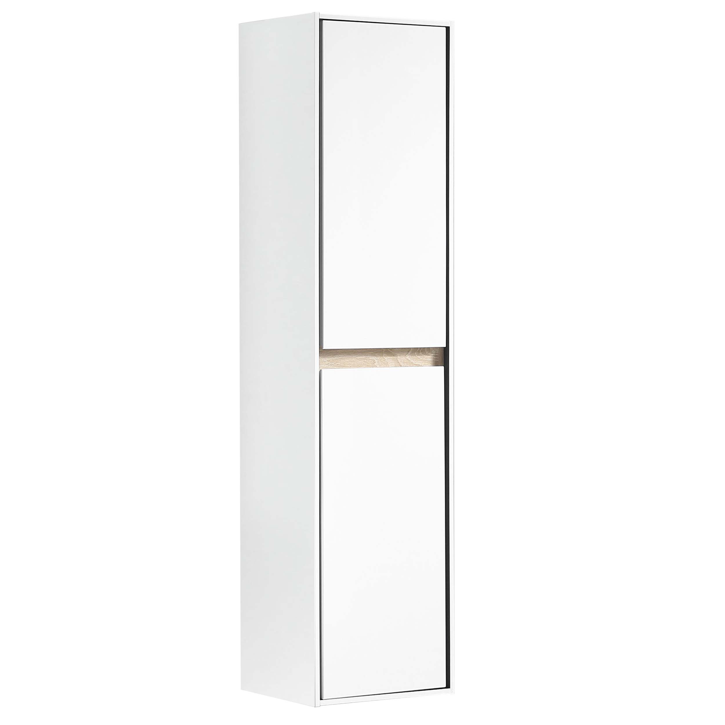 36.011.58 Differnz Providence hoge kast links en rechts, wit 40 x 30 x 160 cm