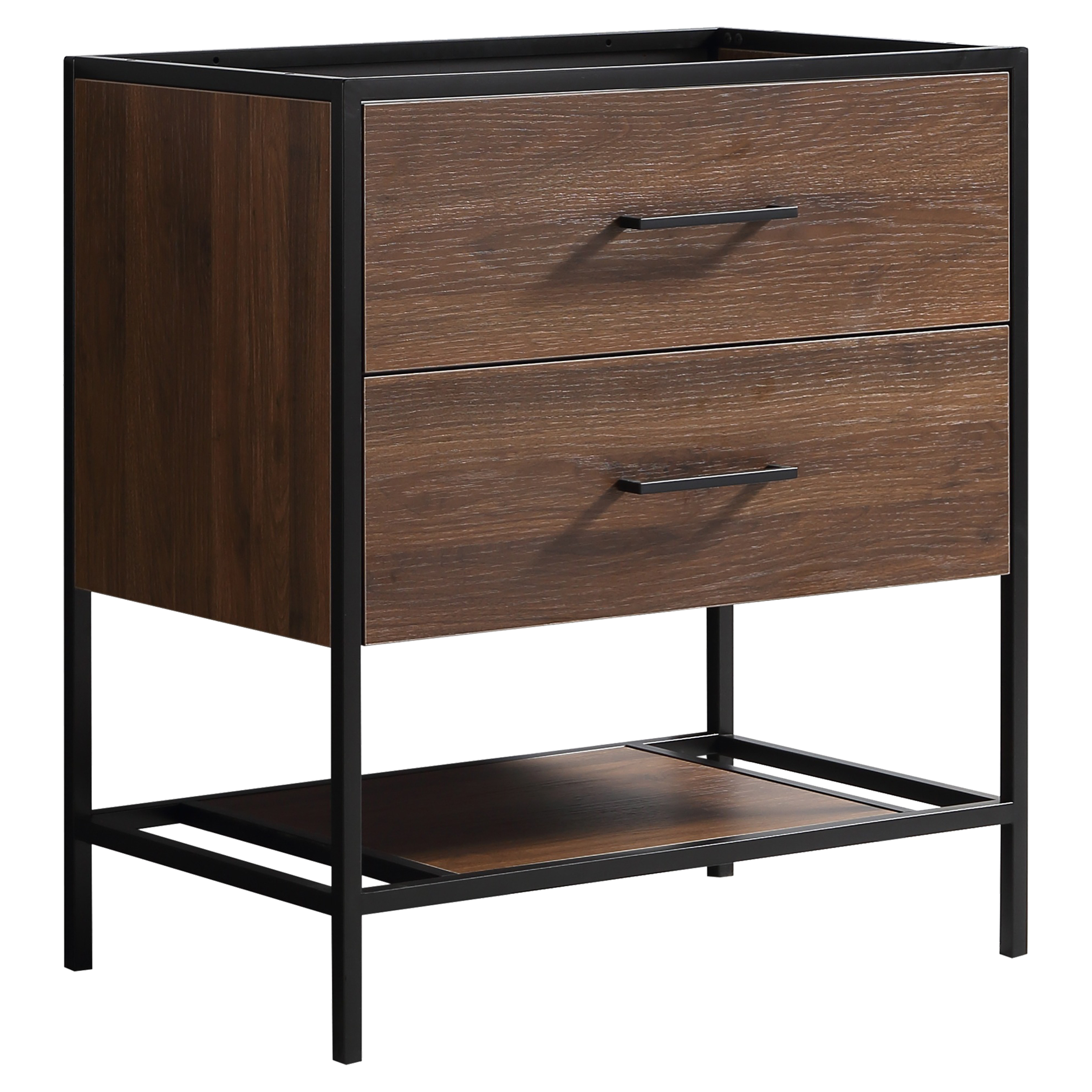 36.011.83 Differnz Industrial onderkast  walnut 74 x 45.5 x 82 cm