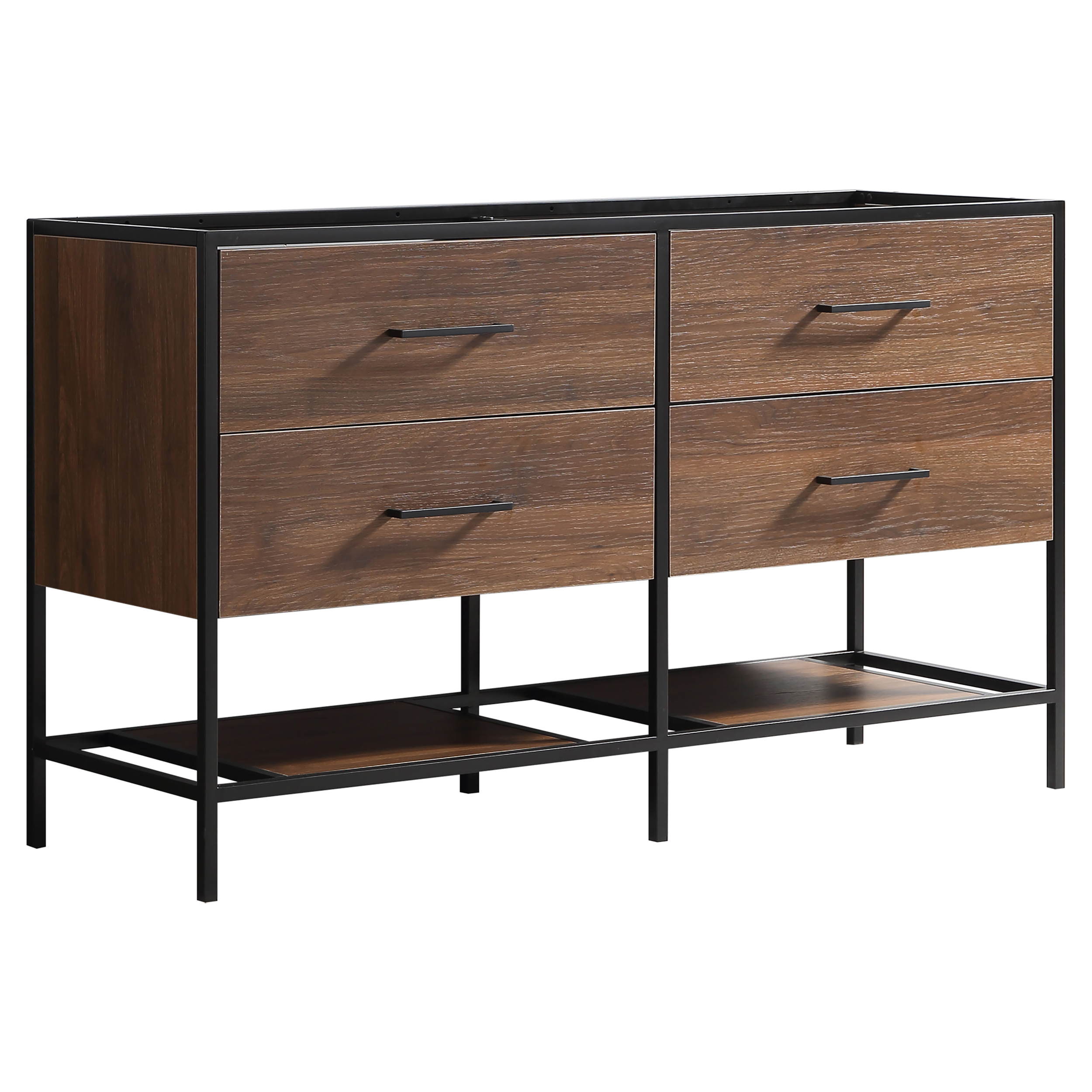36.011.90 Differnz Industrial onderkast  walnut 139 x 45.5 x 82 cm