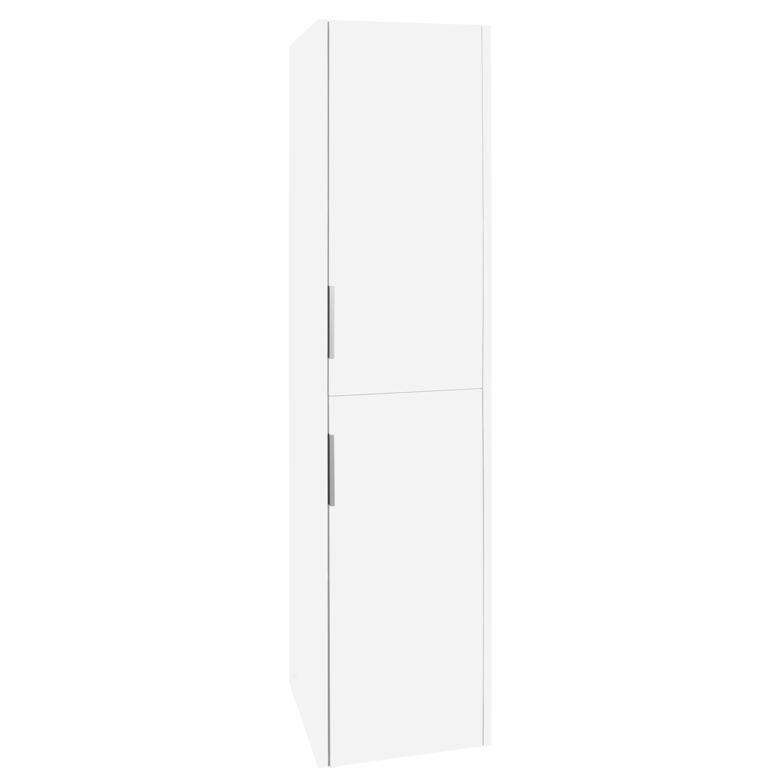 36.012.19 Differnz Bolo hoge kast knock-down - links/rechts - hoogglans wit 160 x 35 x 35 cm