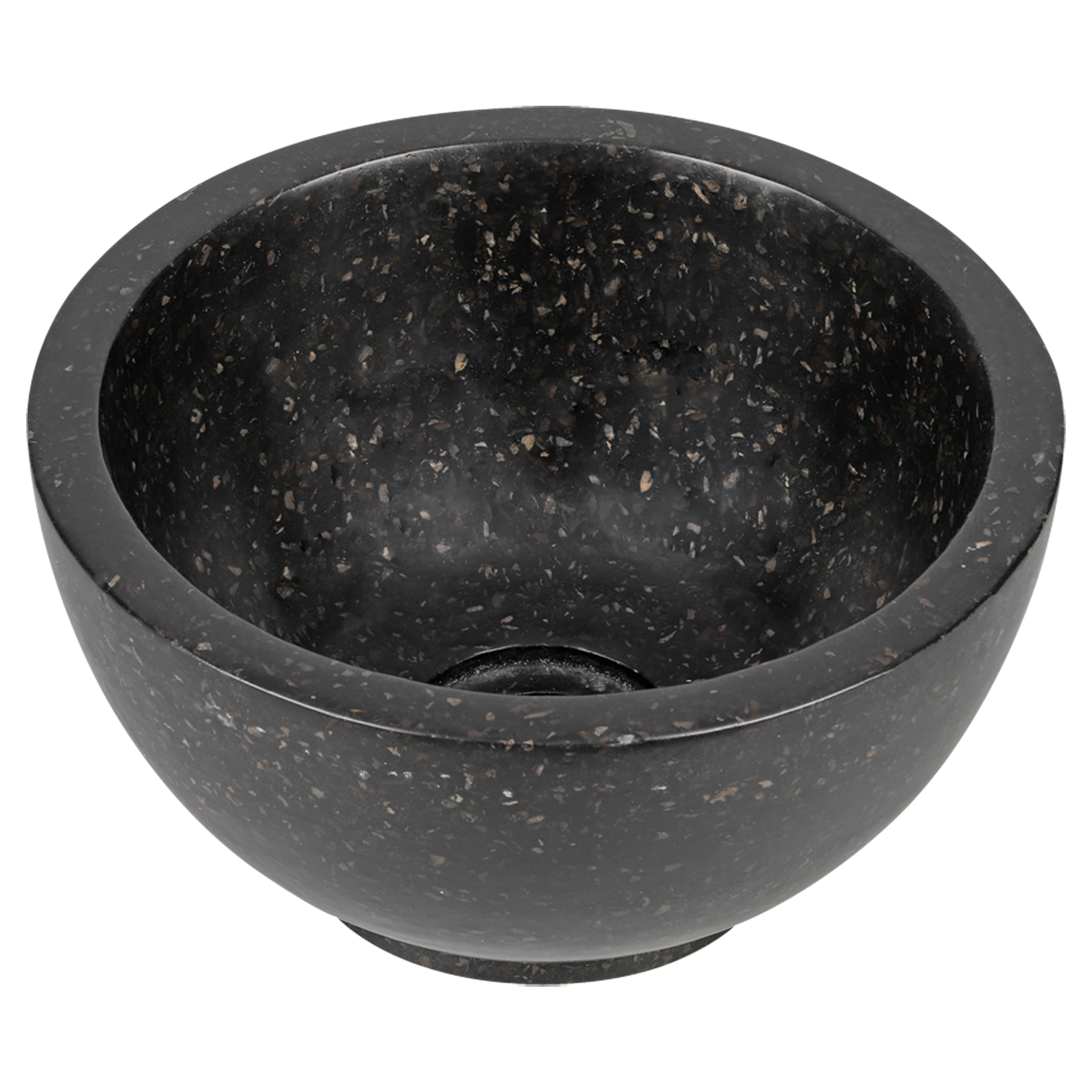 36.102.27 Differnz River waskom terrazzo zwart Ø 25 x 12 cm