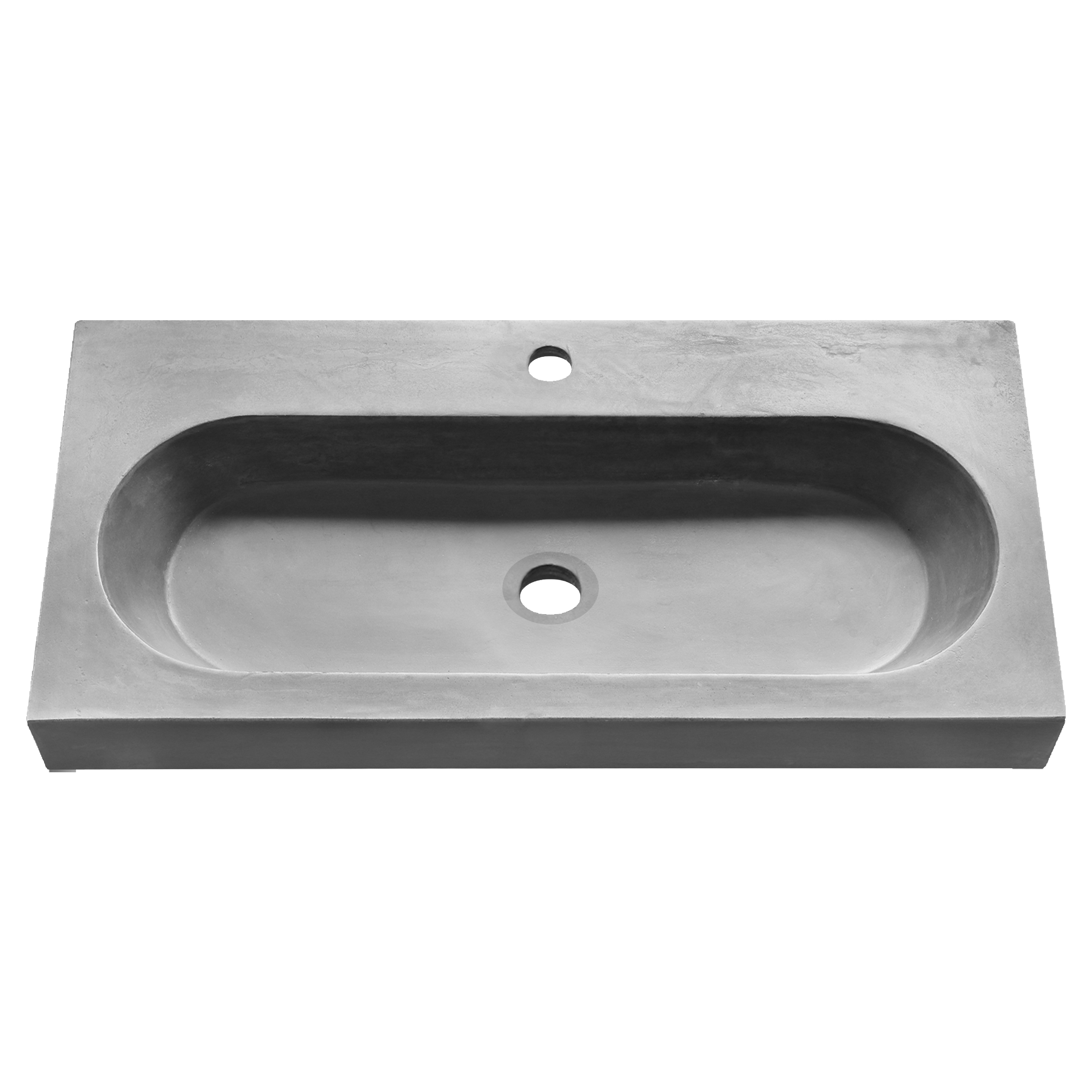 36.104.95 Differnz Somero wastafel 1 kraangat beton 80 x 38 x 9 cm (Mogelijke afwijking: +3/-6 mm)
