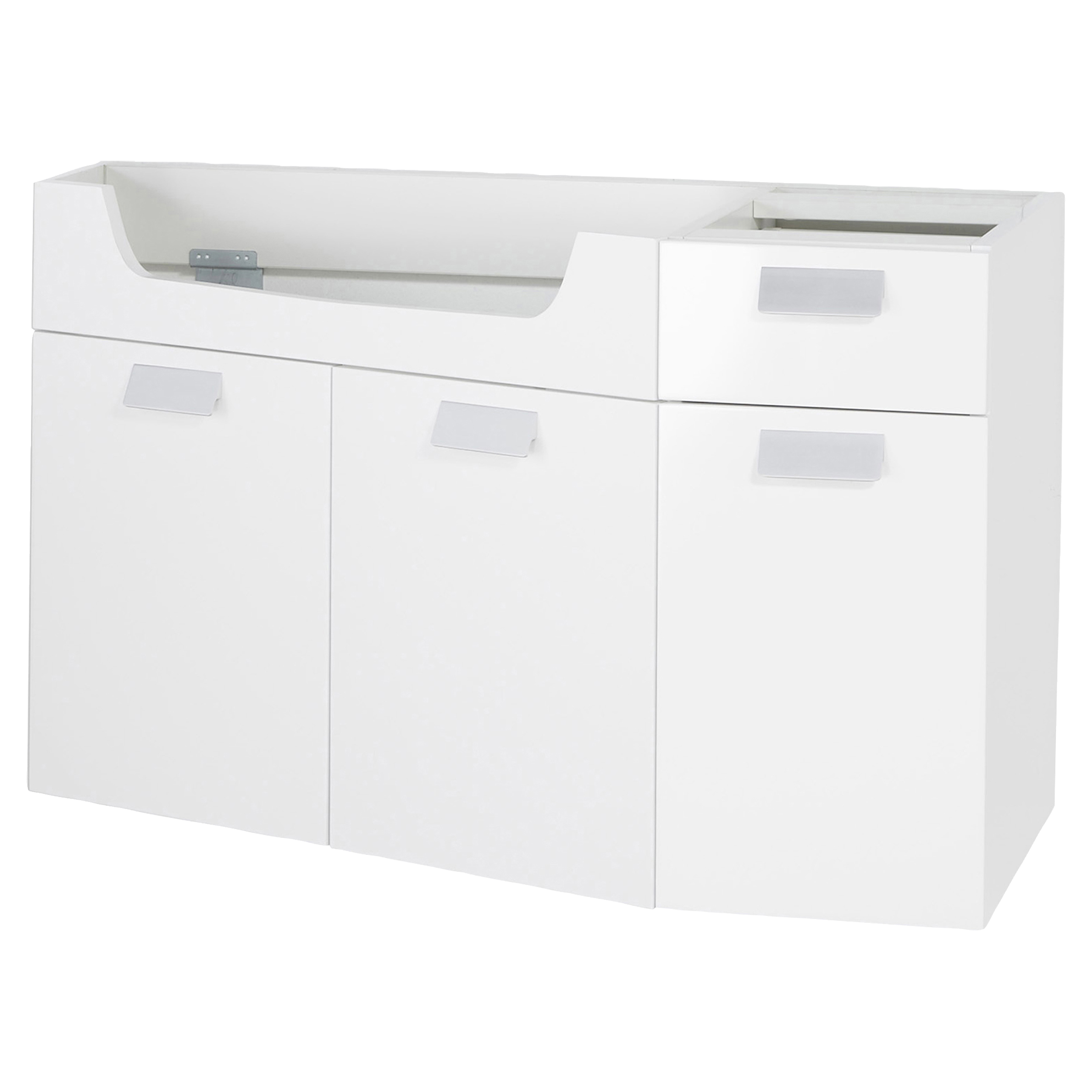 36.702.11  Fabulous onderkast hoekmodel links wit 99 x 60 x 47.5 cm