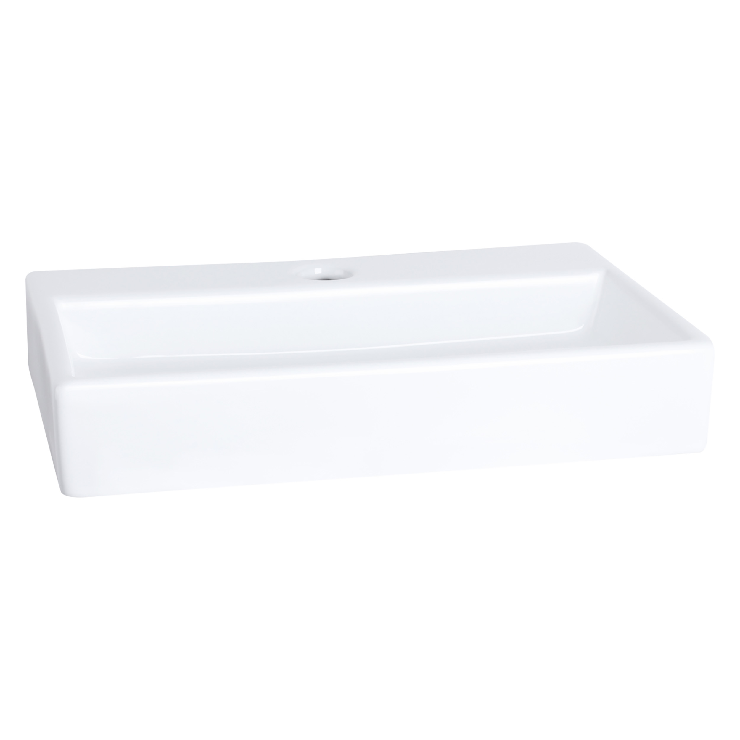 38.003.00 Differnz Flat Small fontein keramiek wit 38 x 24 x 7 cm (tolerantie: +/- 5mm)