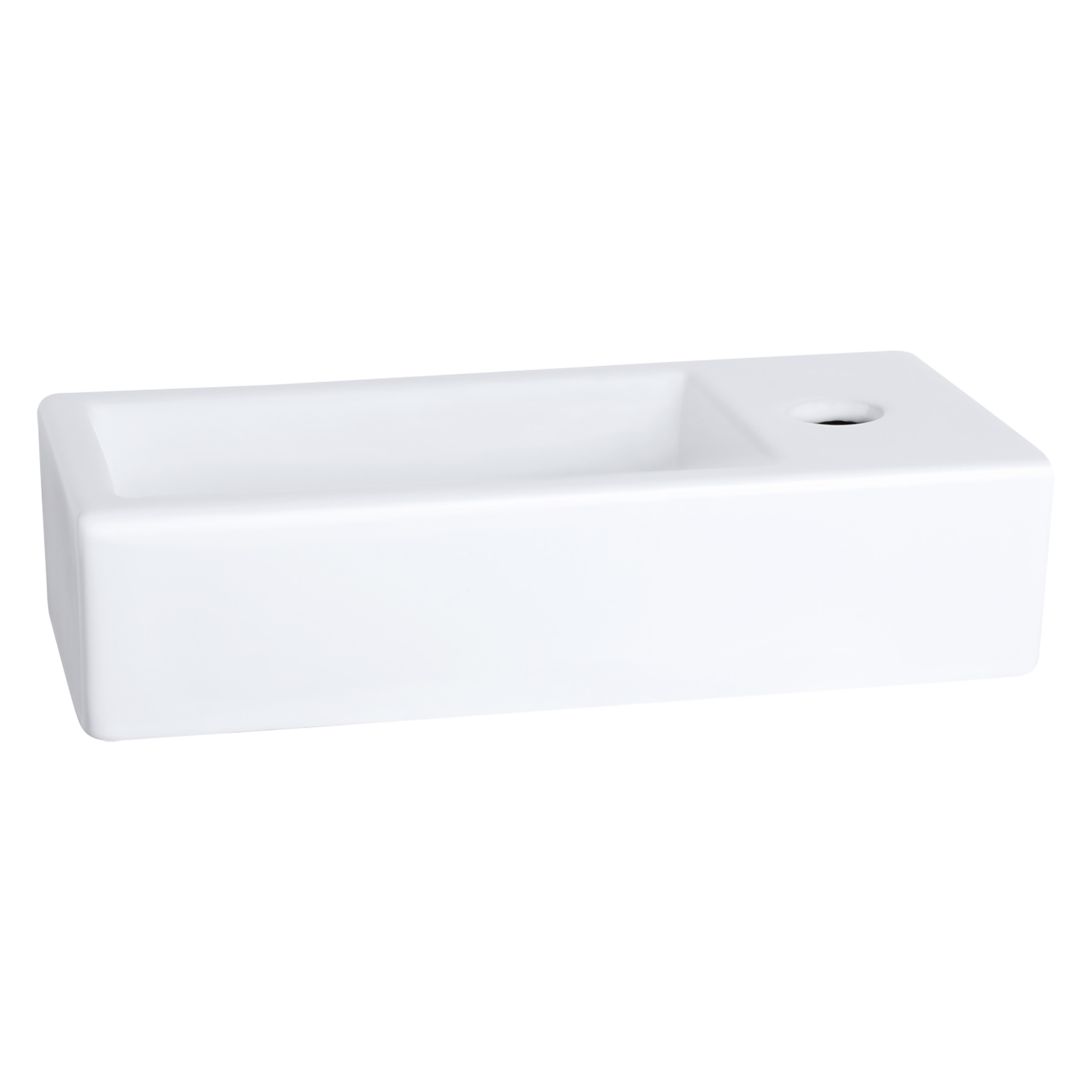 38.005.33 Differnz Ravo fontein keramiek wit 38.5 x 18.5 x 9.5 cm (tolerantie: +/- 5mm)
