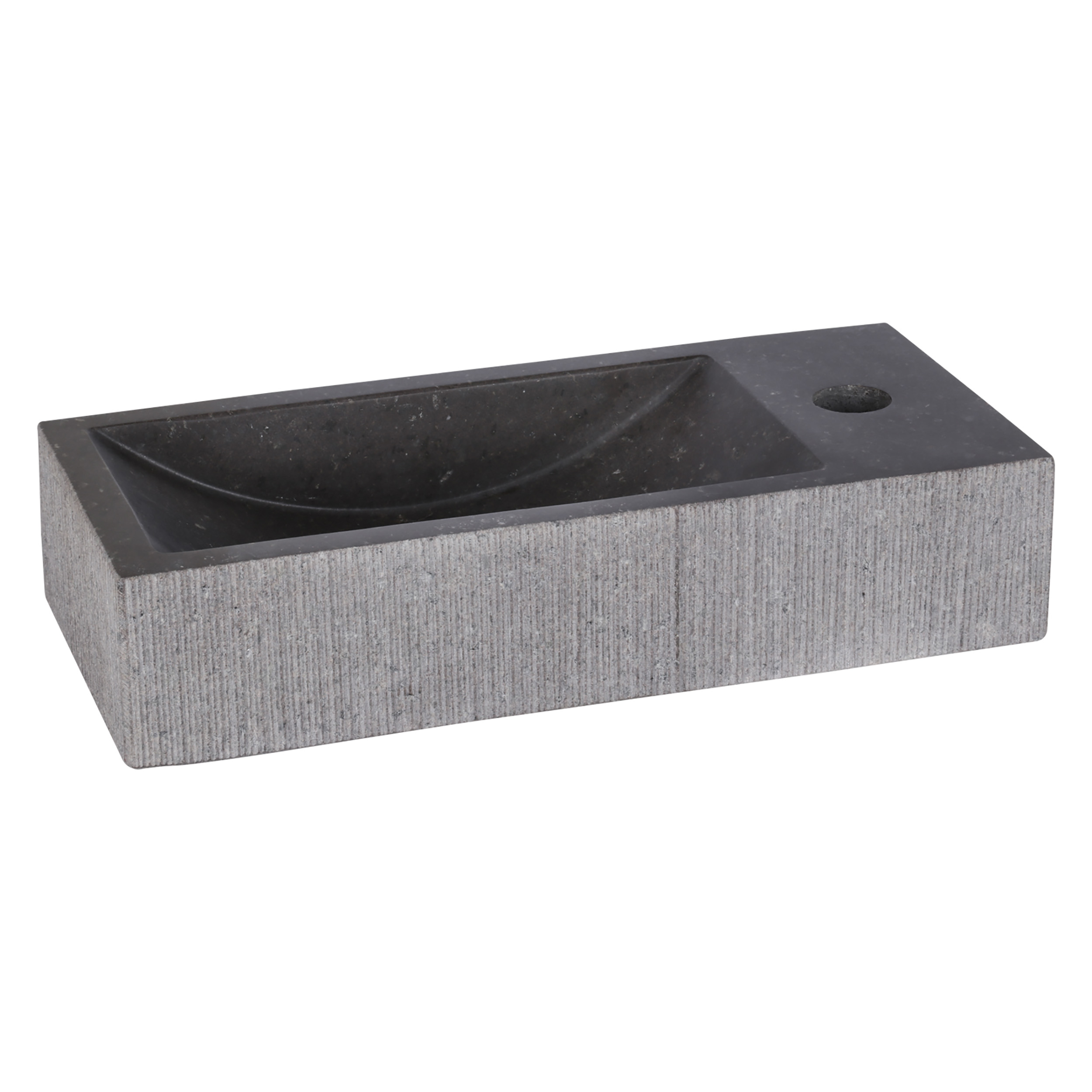 38.005.41 Differnz Ribble fontein bombai black - natuursteen  38 x 18 x 8 cm
