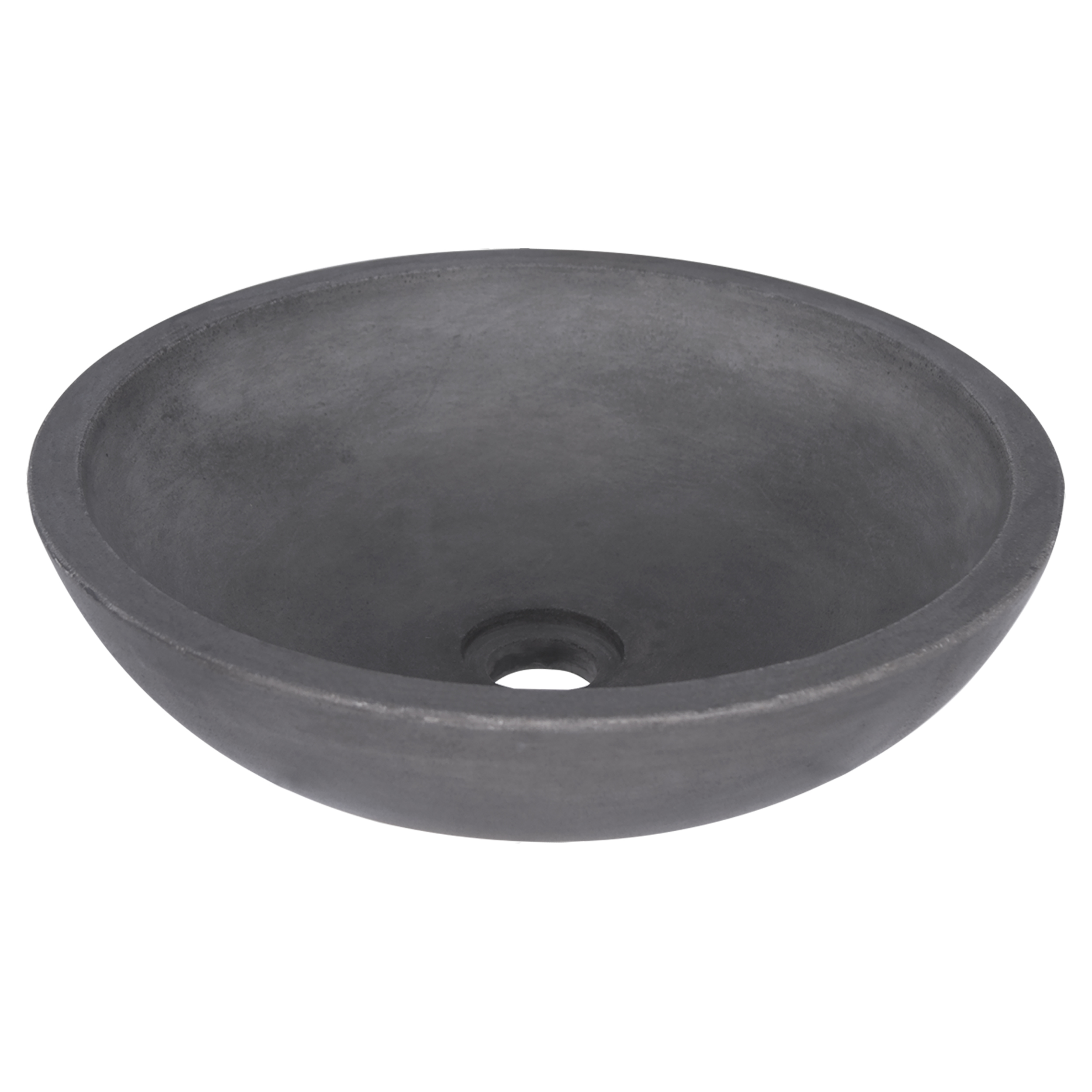 38.005.97 Differnz Hura L waskom beton donkergrijs Ø 28 x 12 cm
