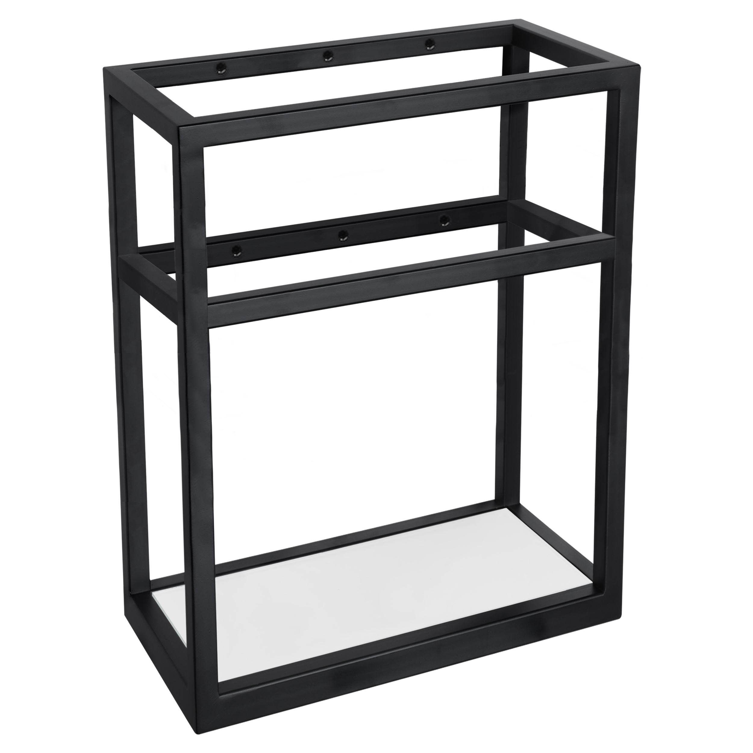 38.005.99 Differnz Hura L handdoekhouder  zwart 40 x 22 x 50 cm