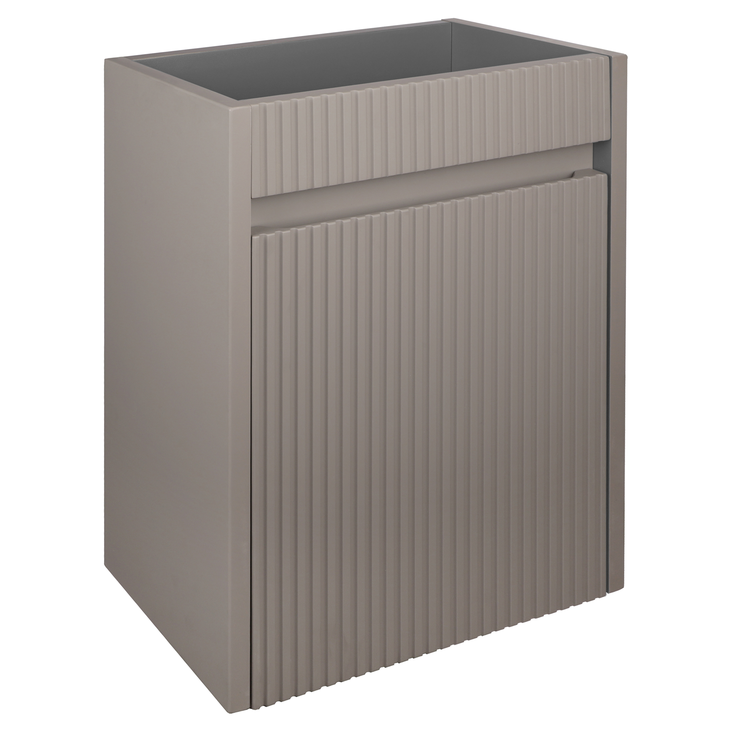 38.006.31 Differnz Hura L meubel links/rechts - knock down - ribbel grijs 40 cm