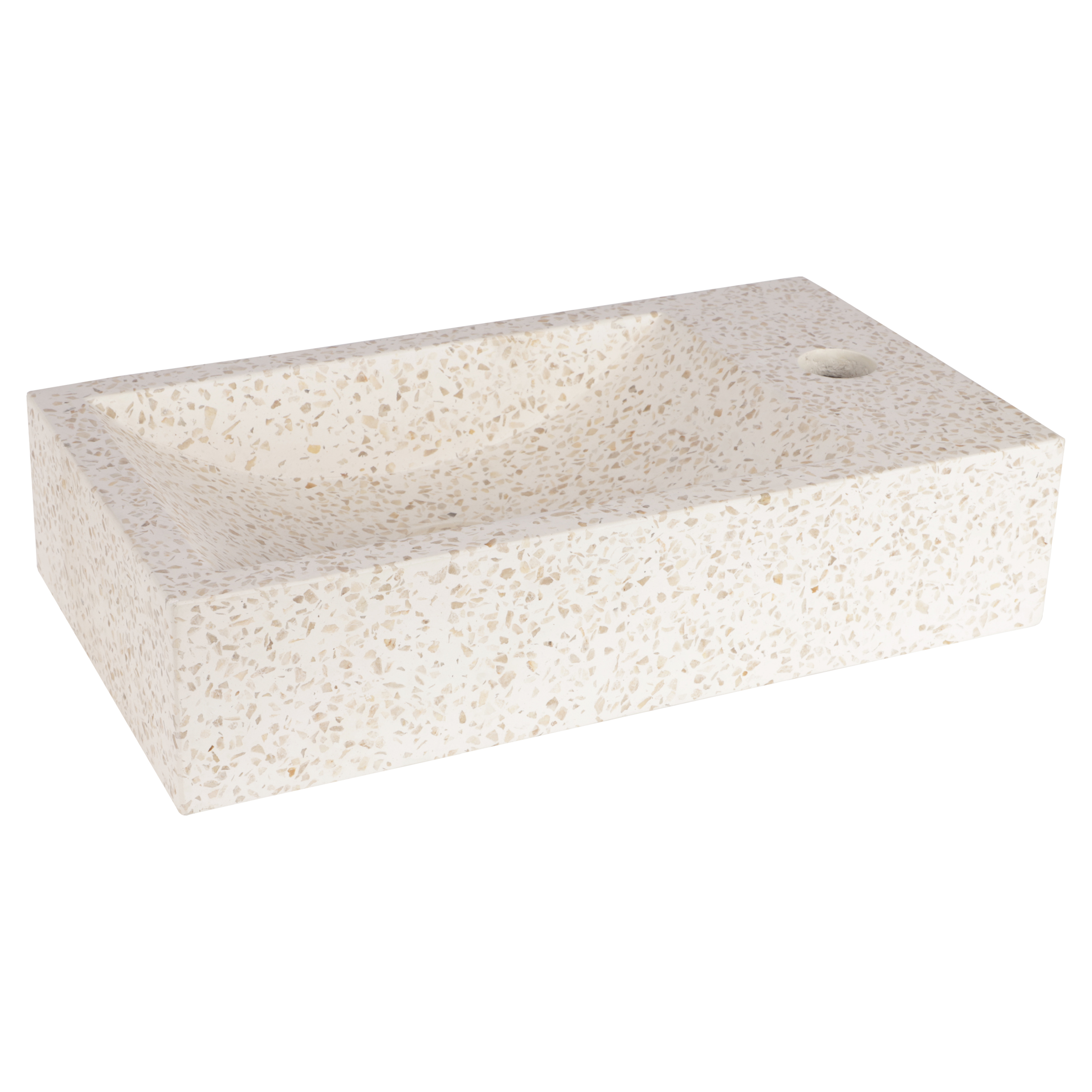 38.006.33 Differnz Hura L fontein  beige 40 x 22 x 9 cm