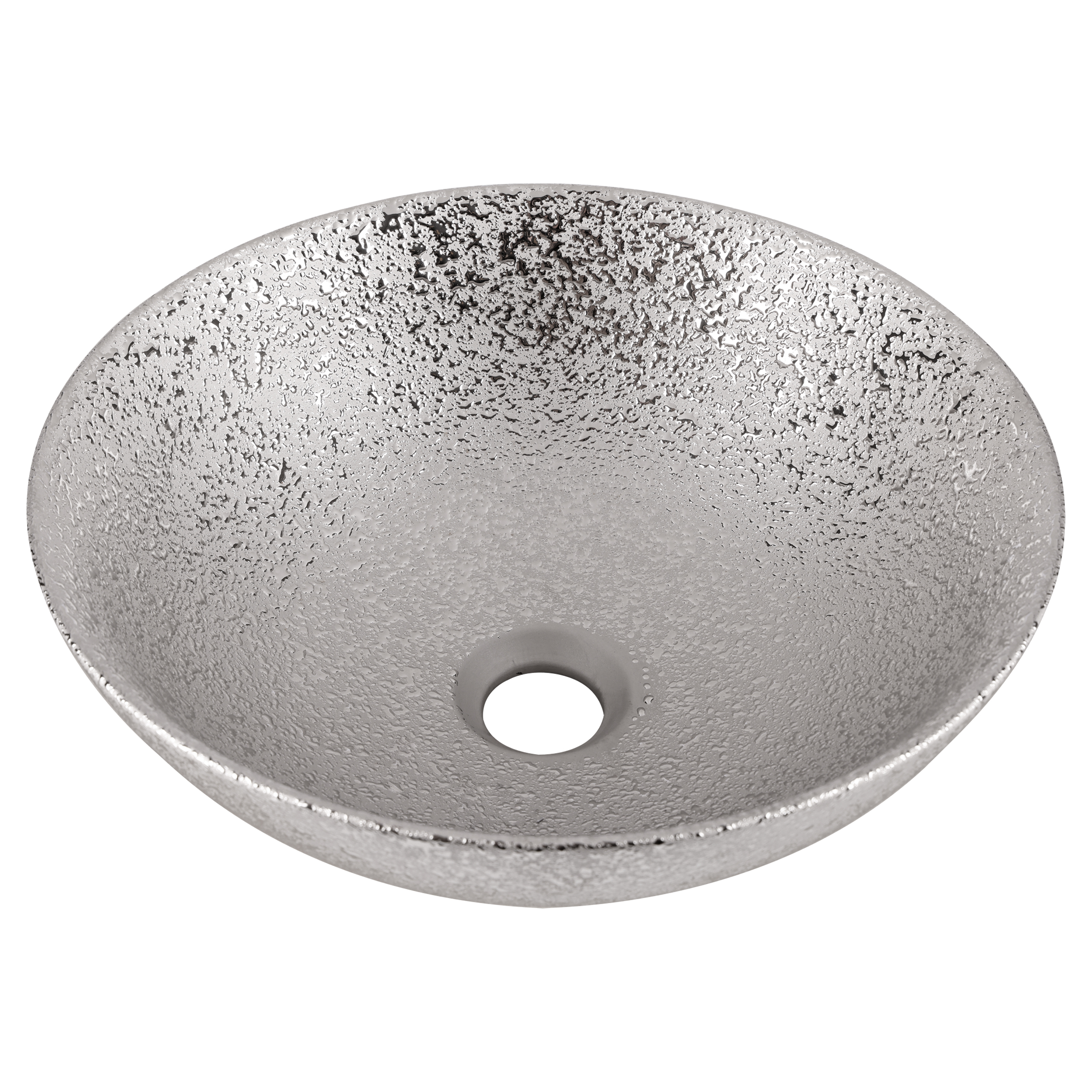 38.009.30 Differnz Bright waskom keramiek zilver Ø 36 x 14 cm (tolerantie: +/- 5mm)