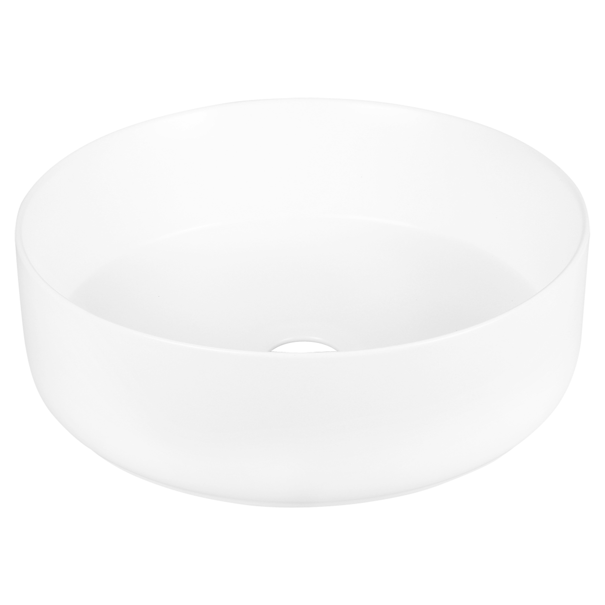 38.010.53 Differnz Mira waskom keramiek mat wit Ø 35.5 x 12 cm (tolerantie: +/- 5mm)