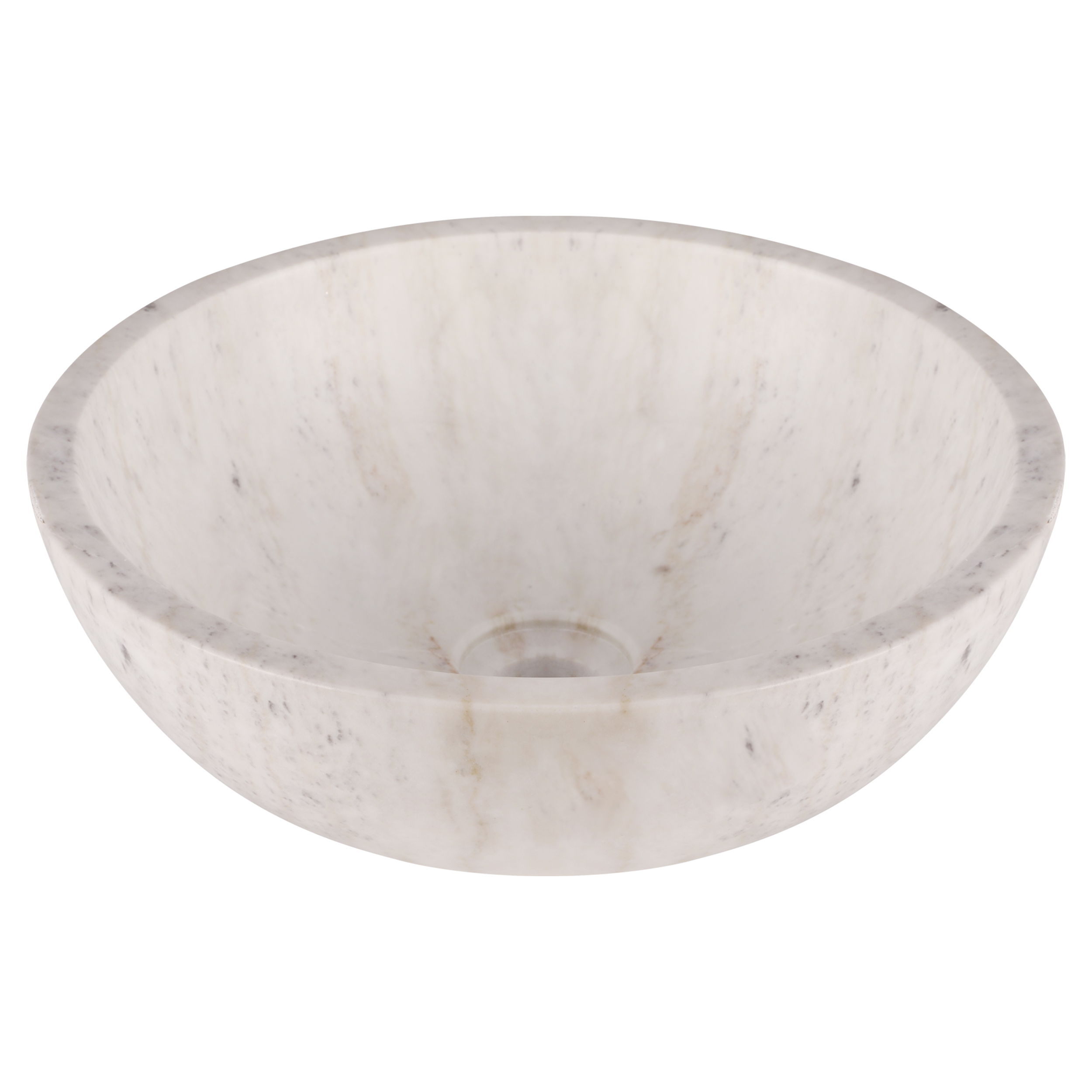 38.010.57 Differnz Marmor waskom marmer wit Ø 40 x 15 cm