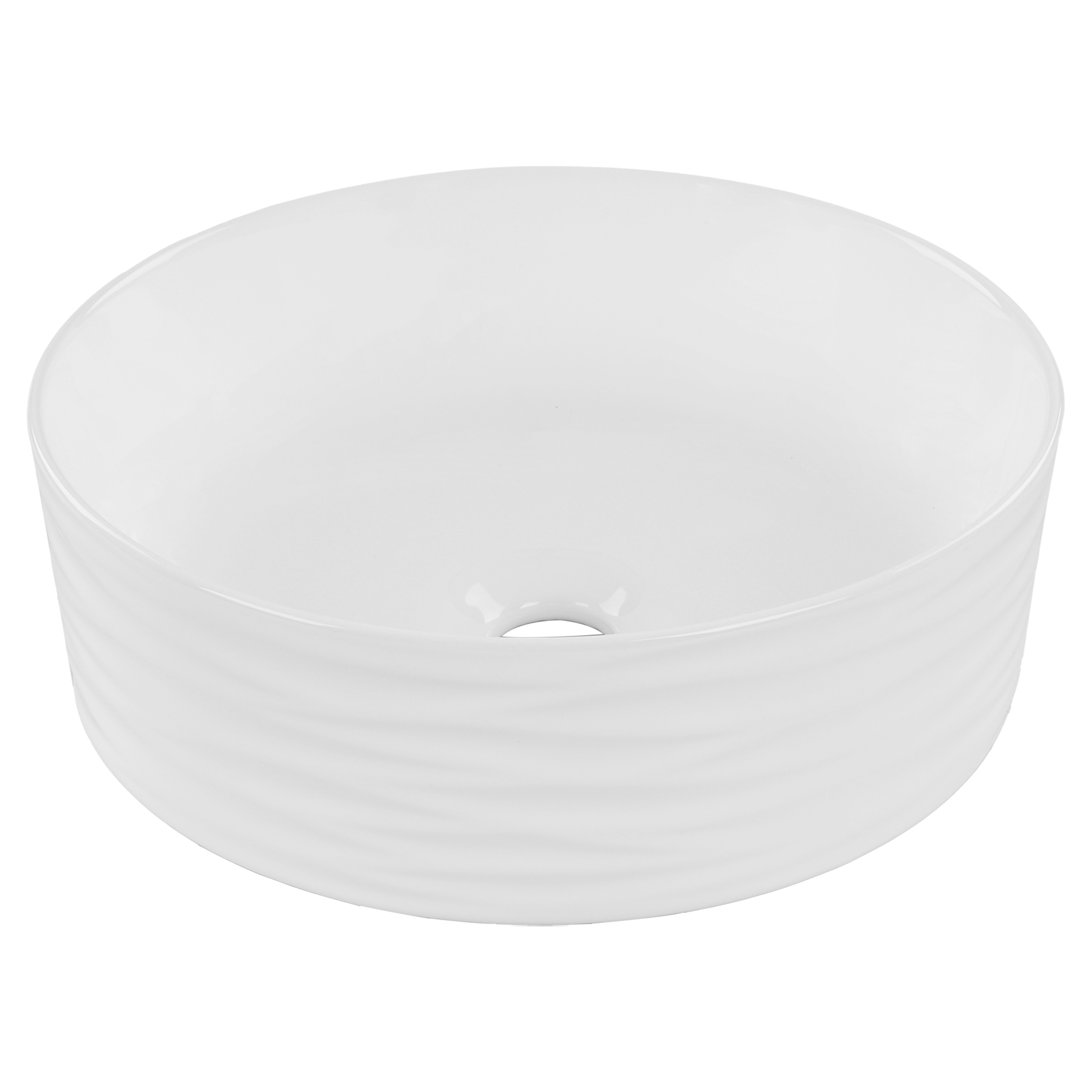 38.010.66 Differnz Wave waskom keramiek wit Ø 37 x 12 cm (tolerantie: +/- 5mm)