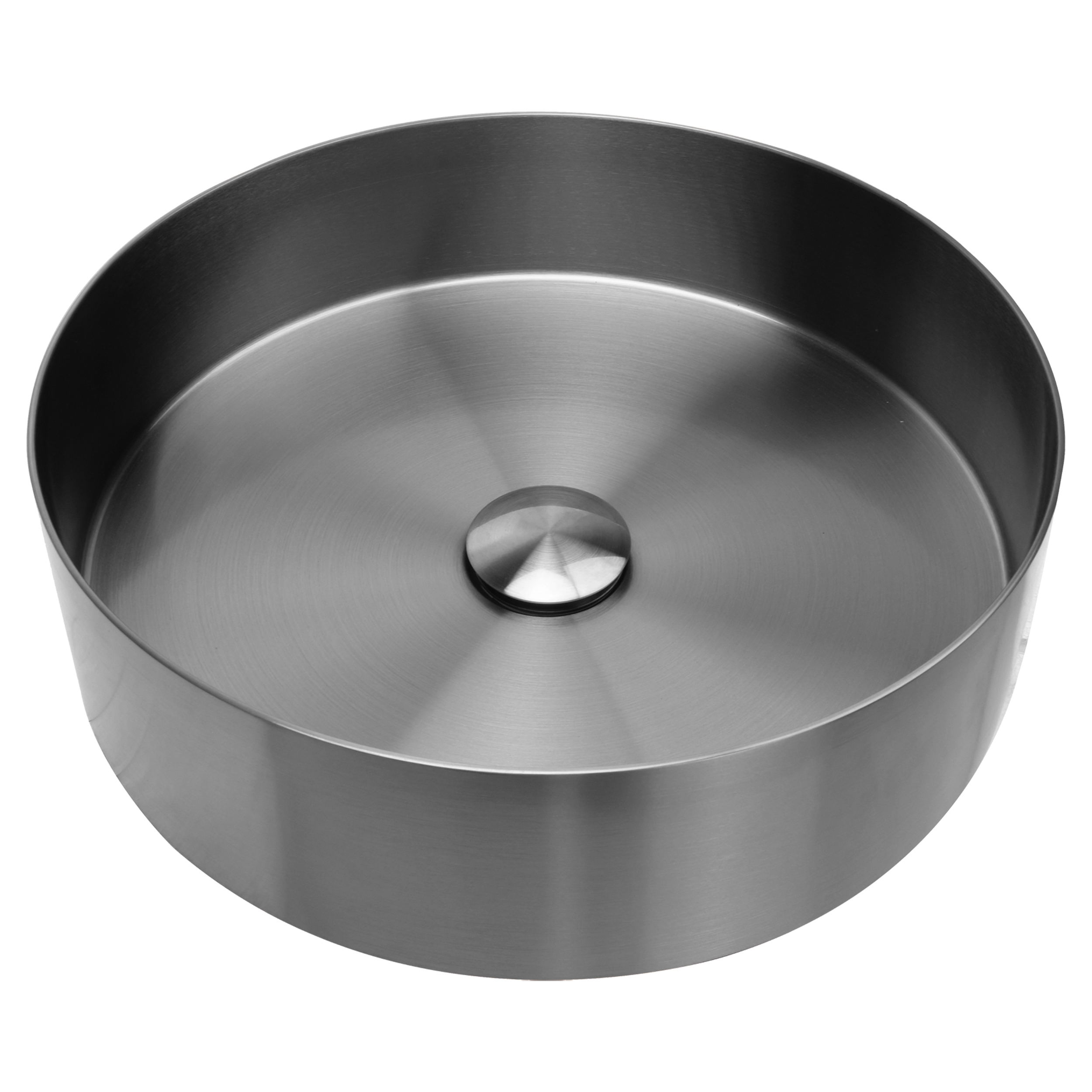 38.010.74 Differnz  waskom RVS gun metal Ø 40 x 11 cm