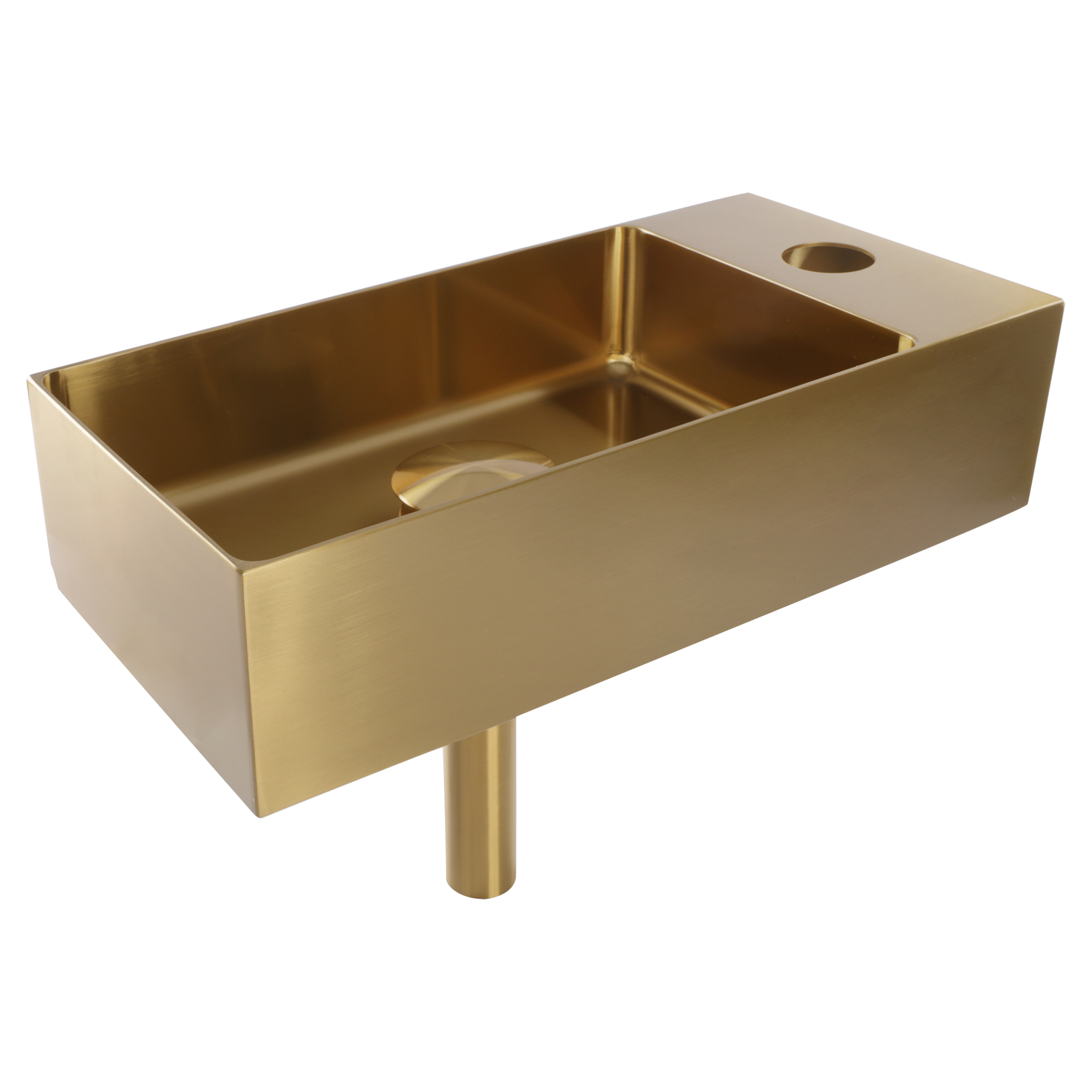 38.010.77 Differnz  fontein RVS goud 36.5 x 18 x 9 cm